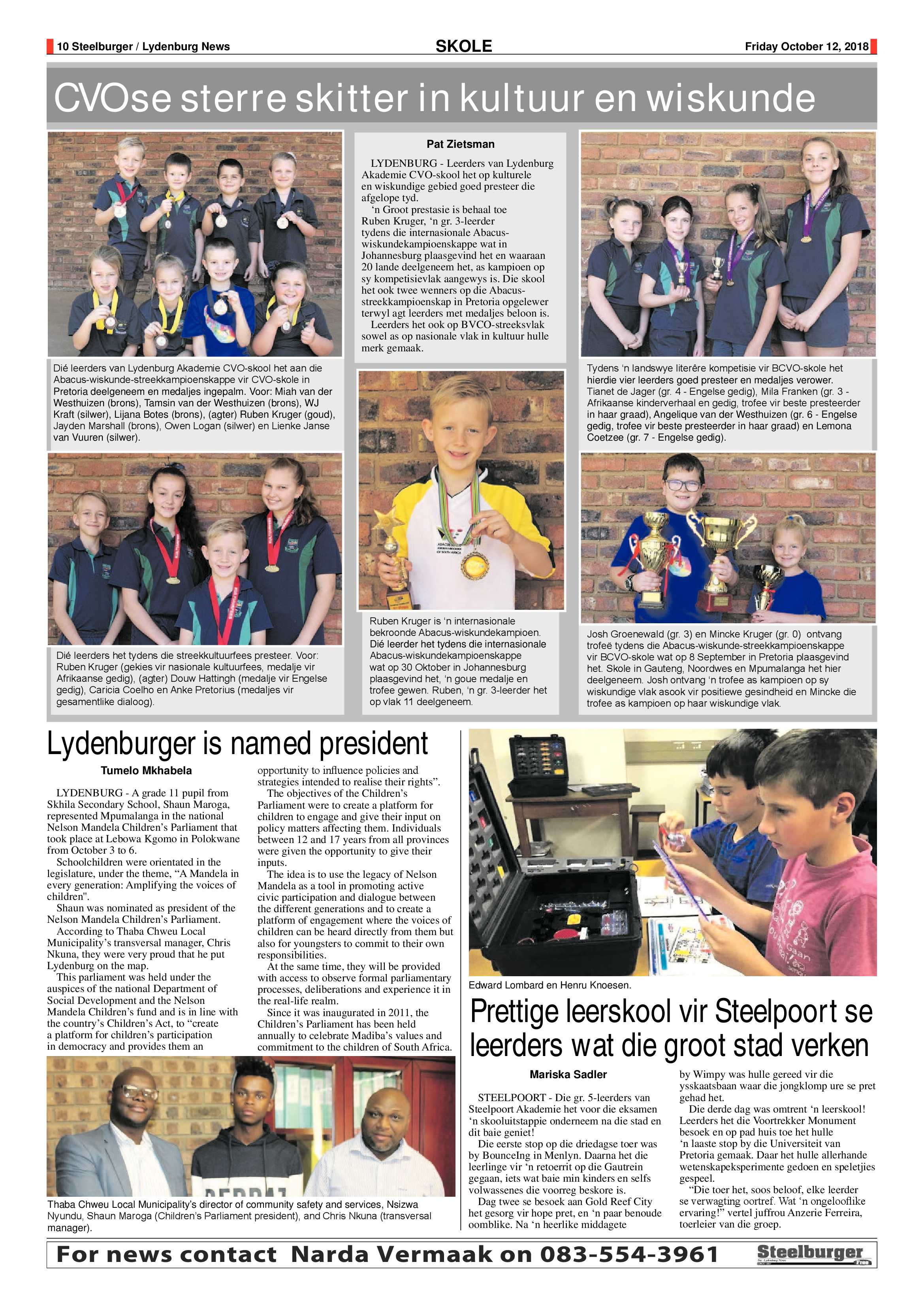 Steelburger News 12 October 2018 page 10