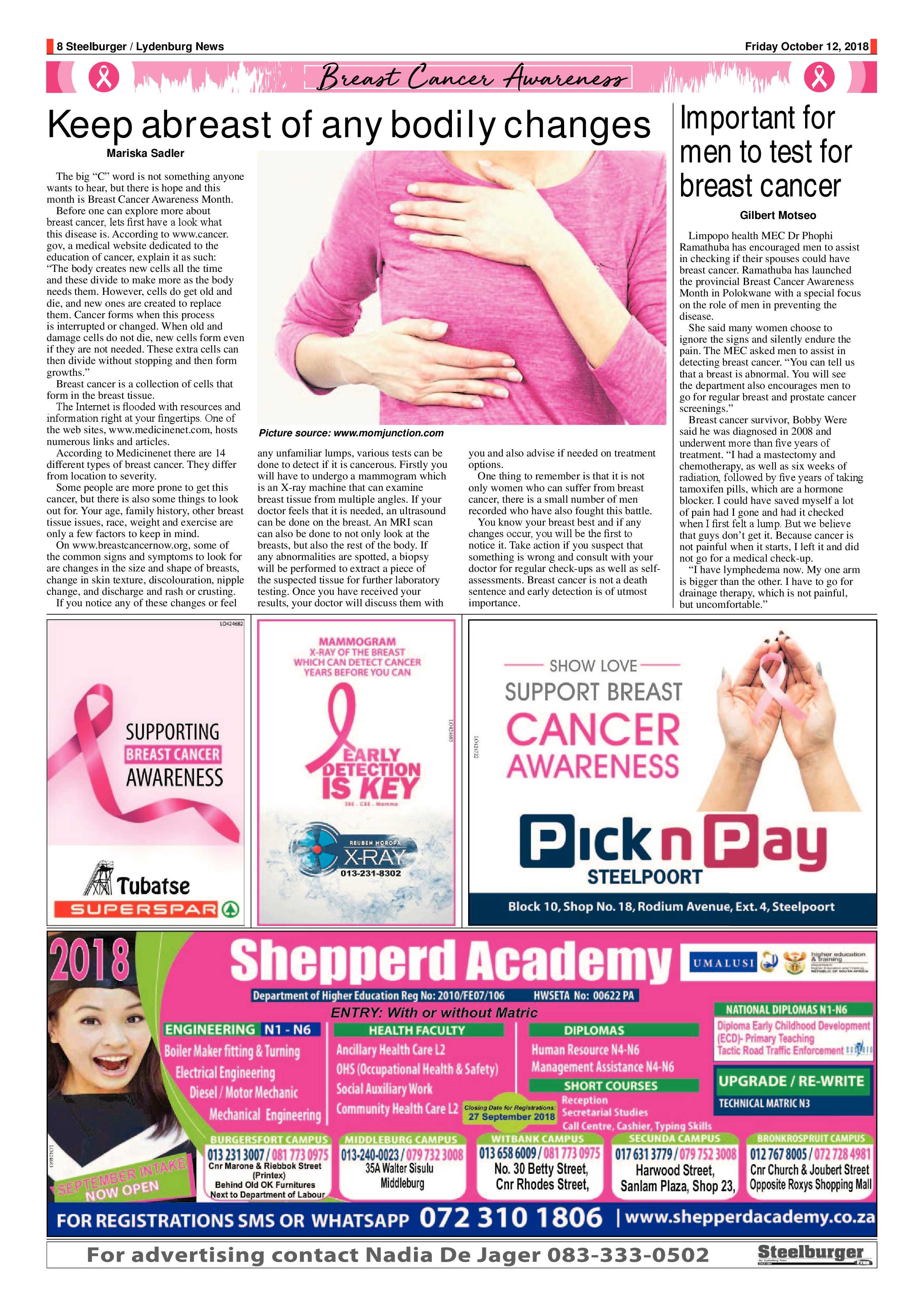 Steelburger News 12 October 2018 page 8