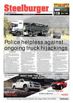 Steelburger News 12 October 2018