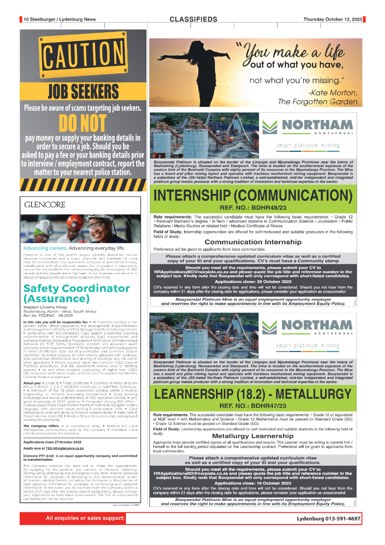 Steelburger News 12 October 2023 page 10