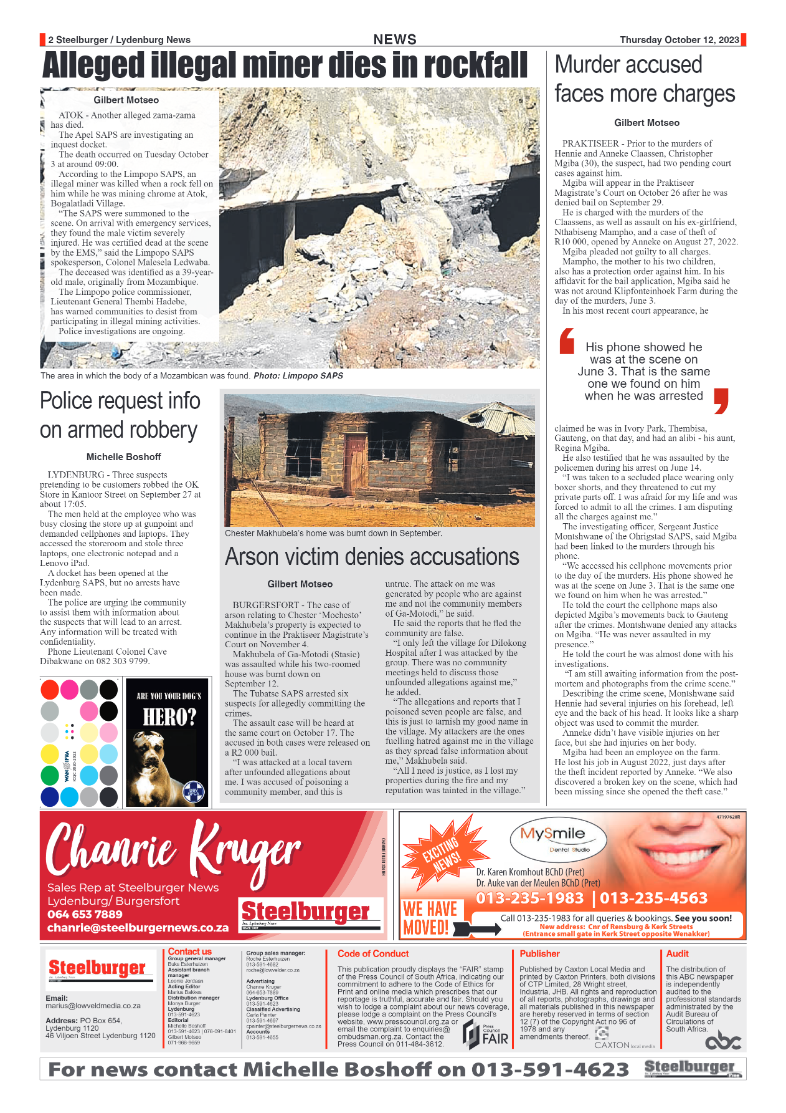 Steelburger News 12 October 2023 page 2