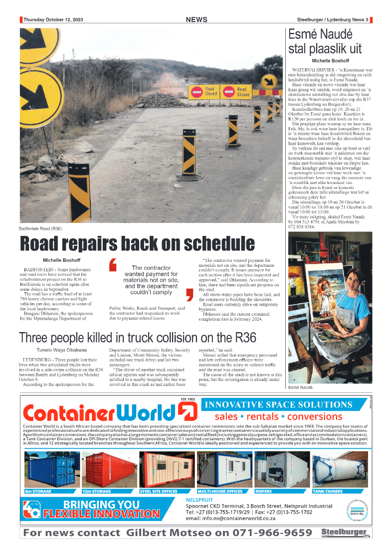 Steelburger News 12 October 2023 page 3