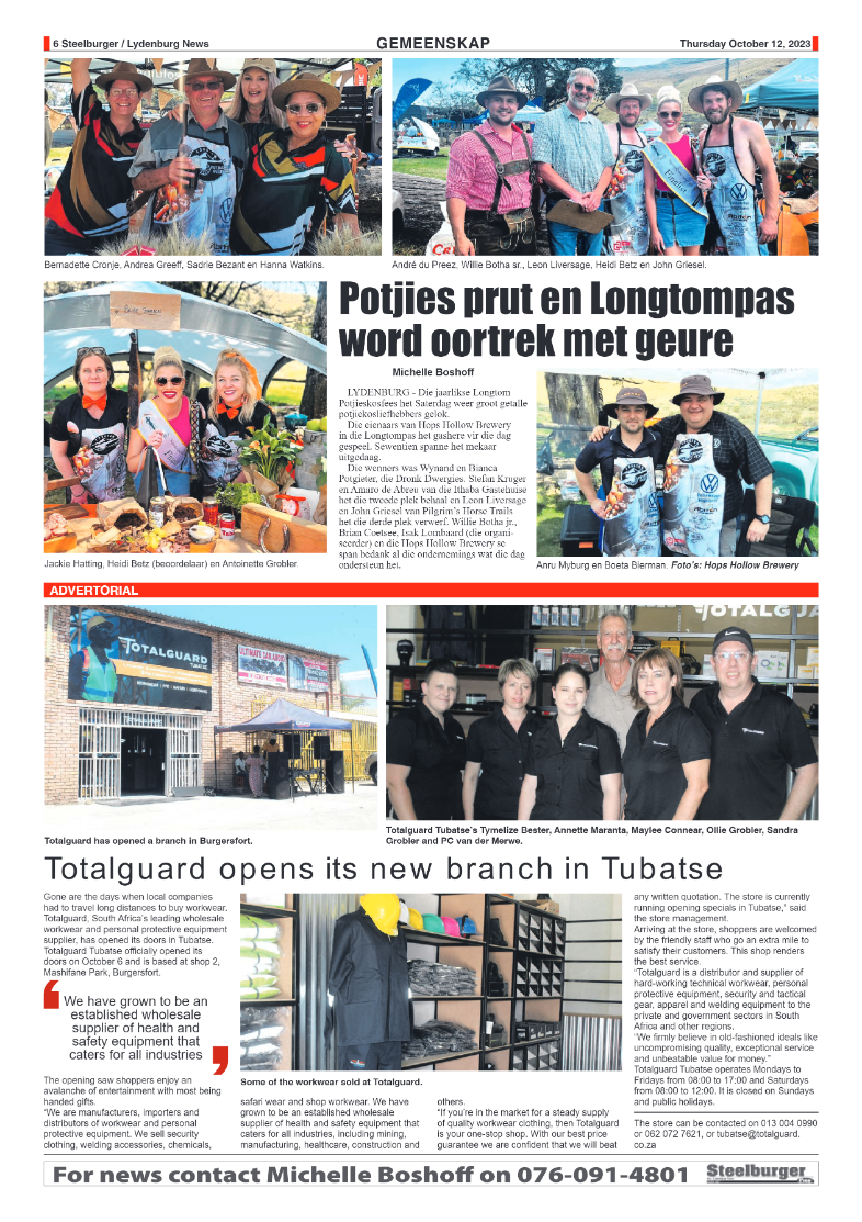 Steelburger News 12 October 2023 page 6