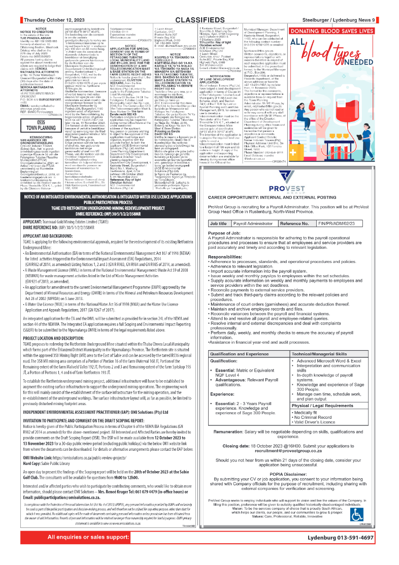 Steelburger News 12 October 2023 page 9