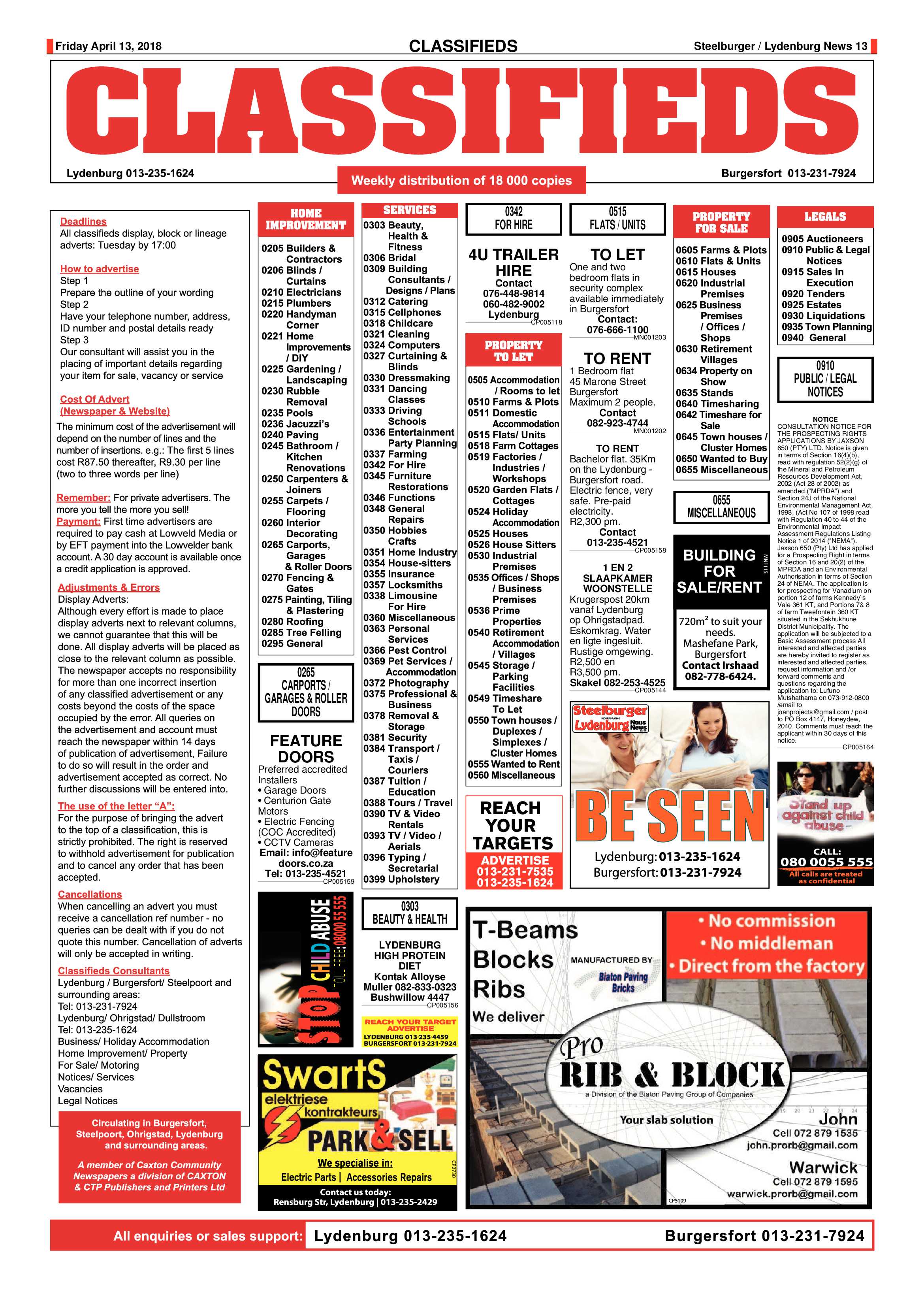 Steelburger News 13 April 2018 page 13