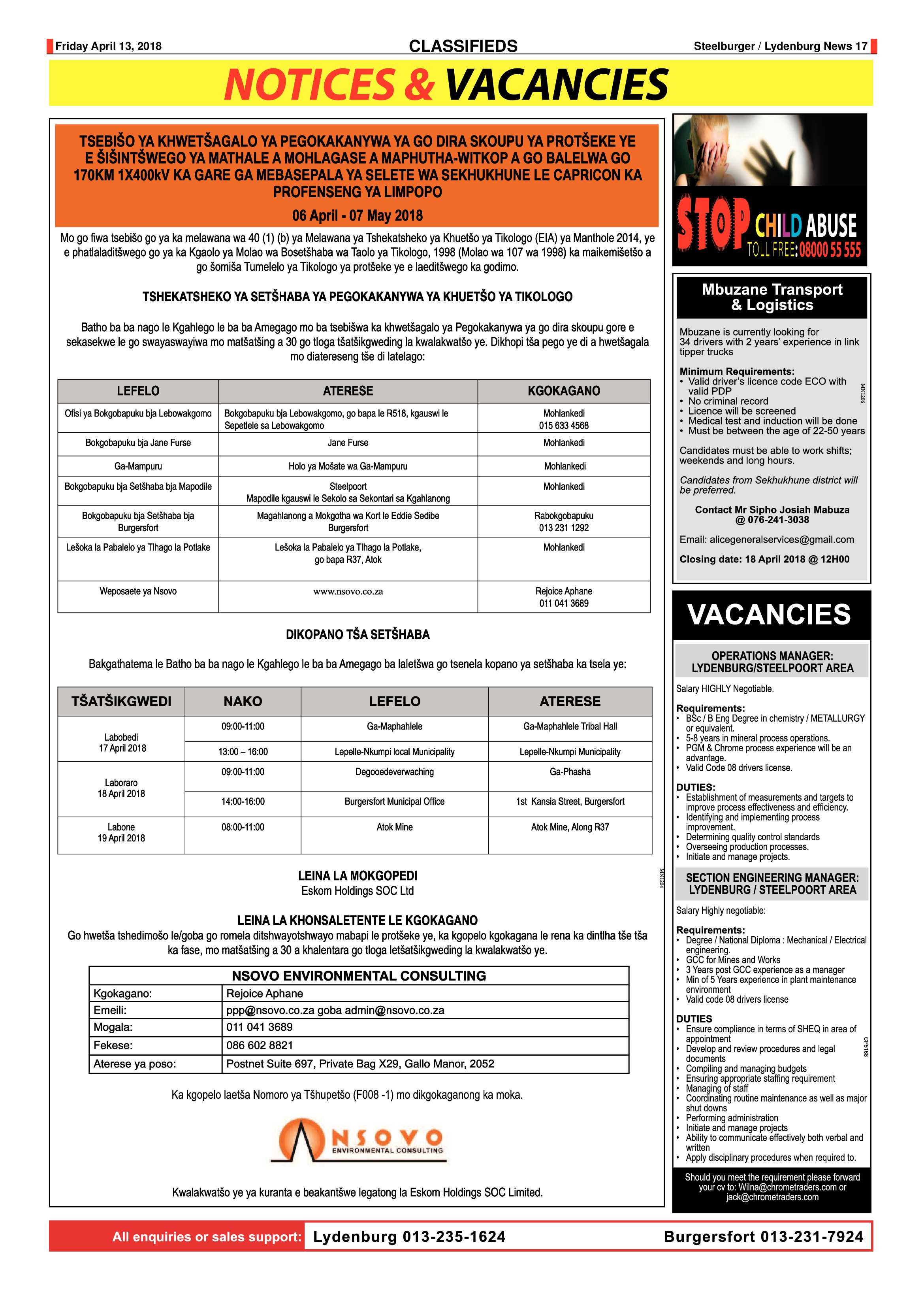 Steelburger News 13 April 2018 page 17