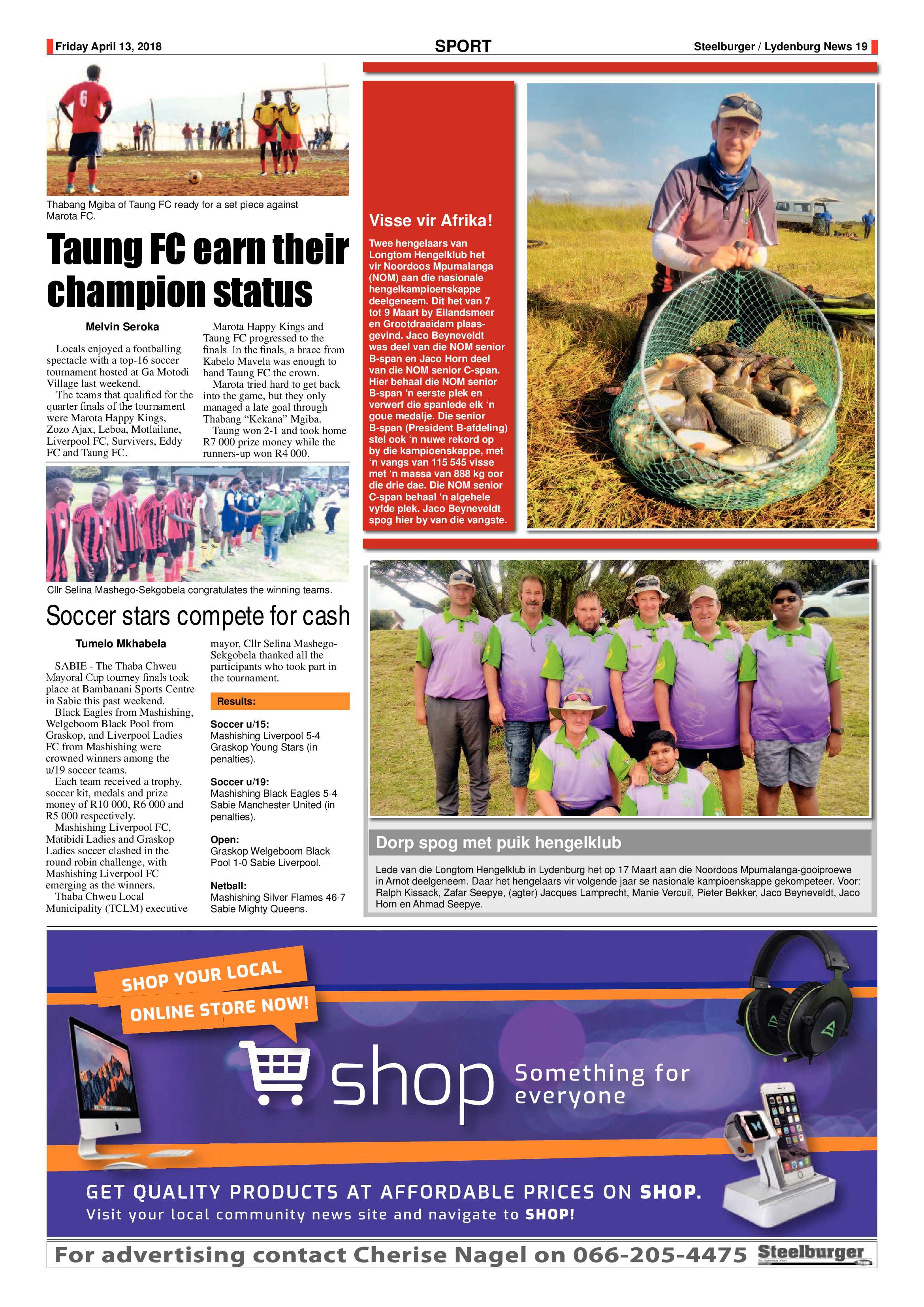 Steelburger News 13 April 2018 page 19