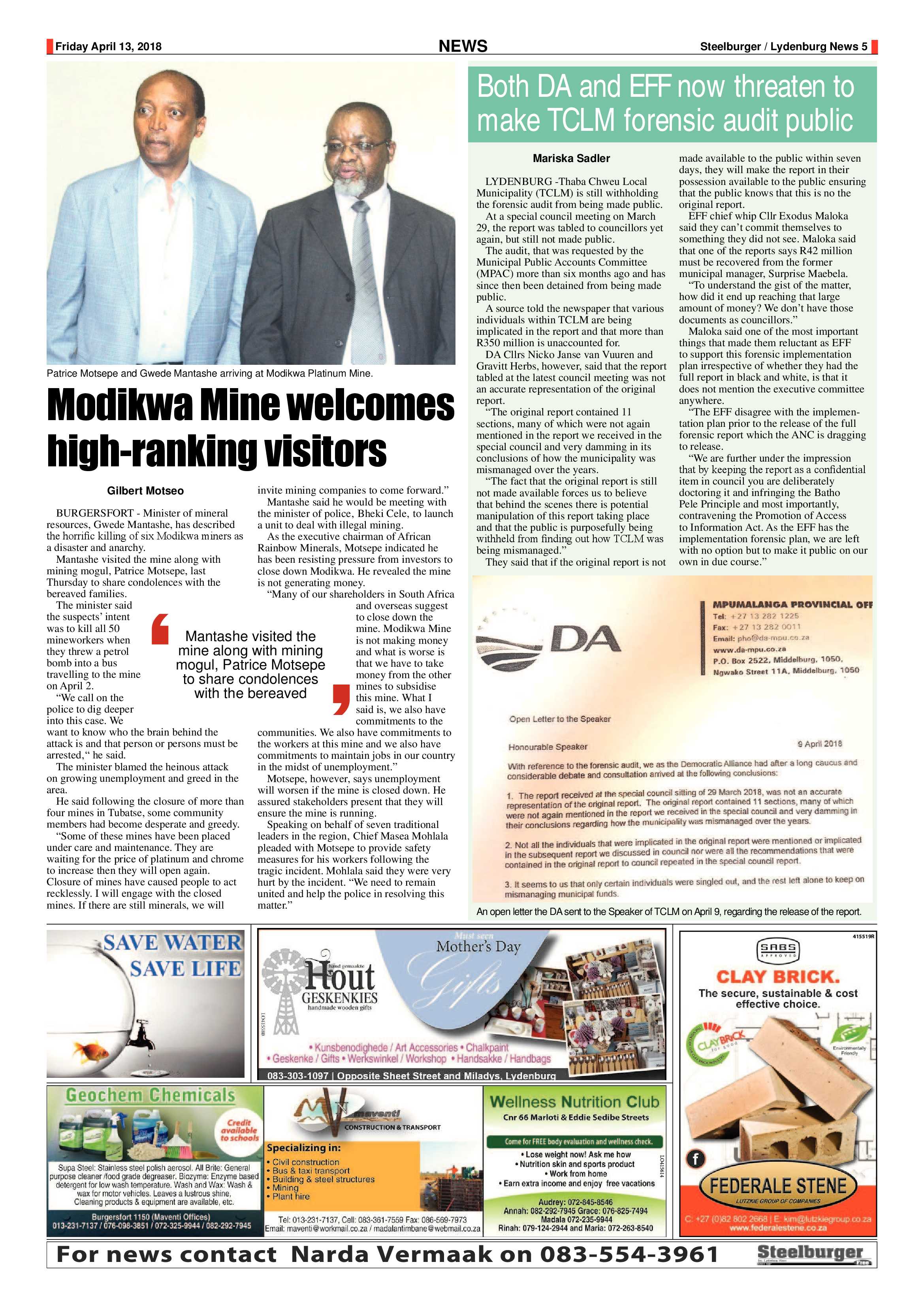 Steelburger News 13 April 2018 page 5