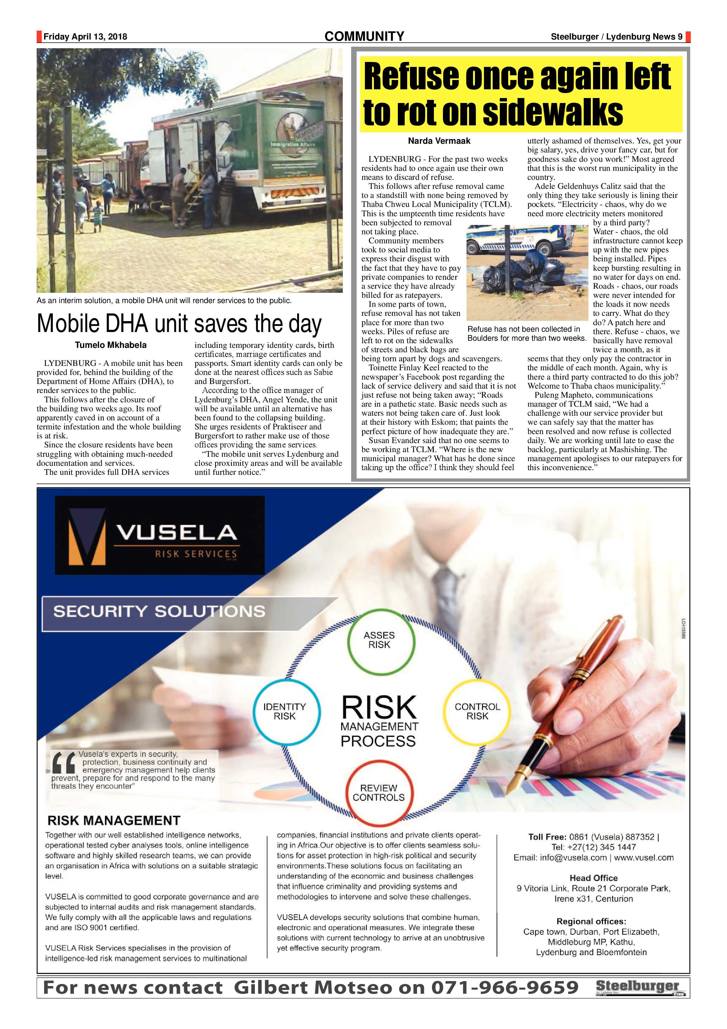 Steelburger News 13 April 2018 page 9