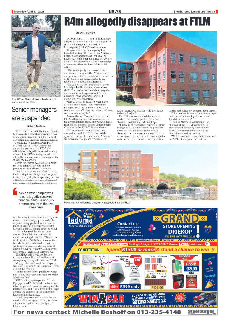 Steelburger News 13 April 2023 page 3