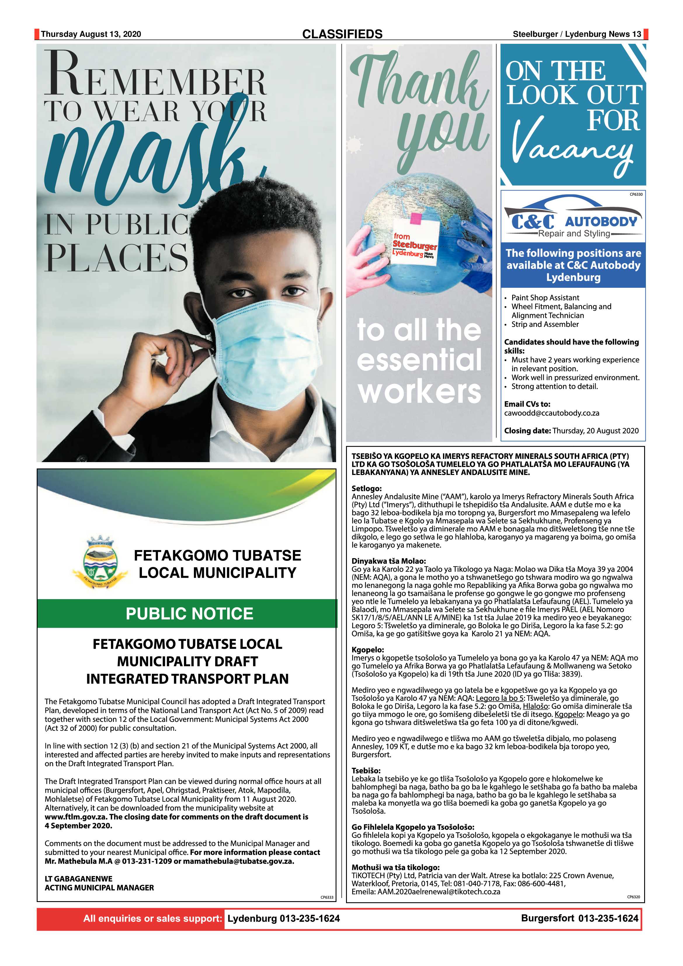 Steelburger News 13 August 2020 page 13