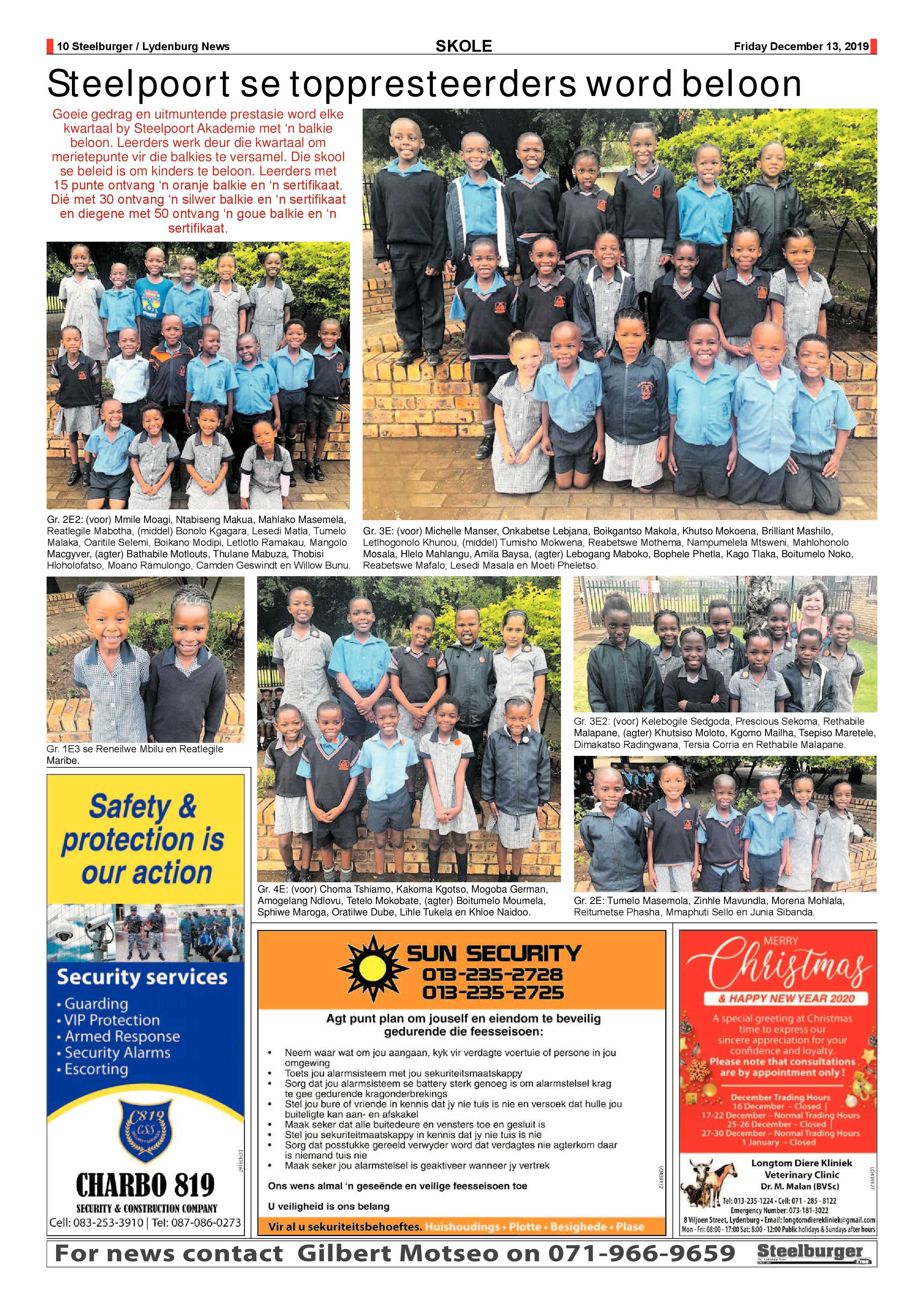 Steelburger News 13 December 2019 page 10