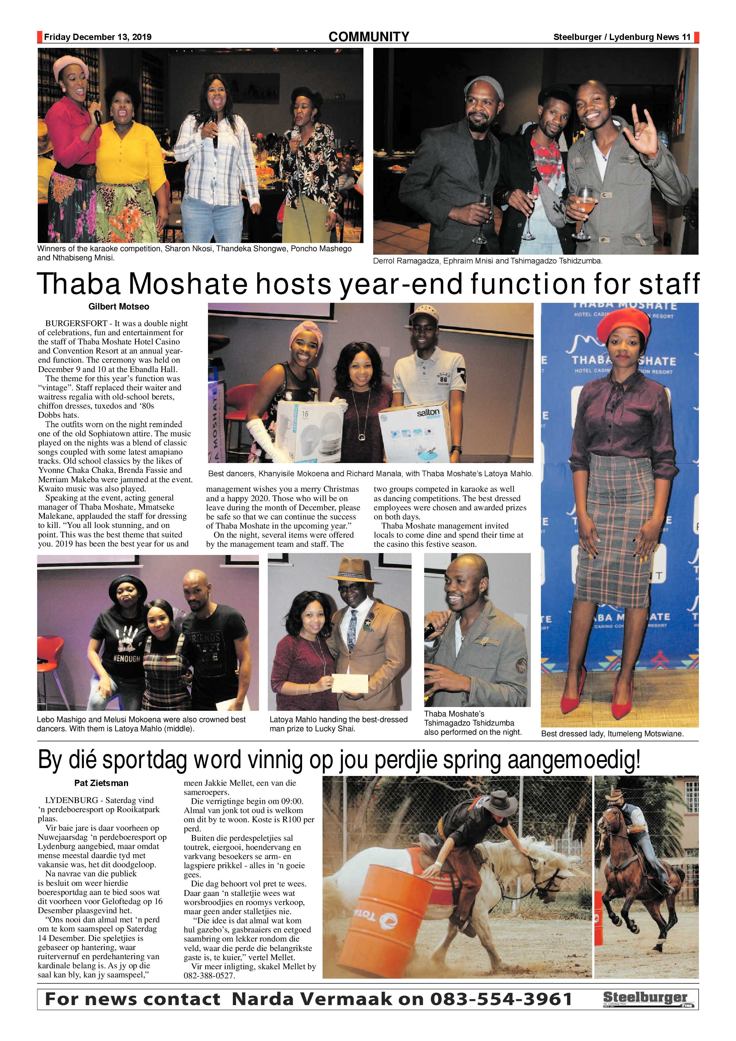 Steelburger News 13 December 2019 page 11