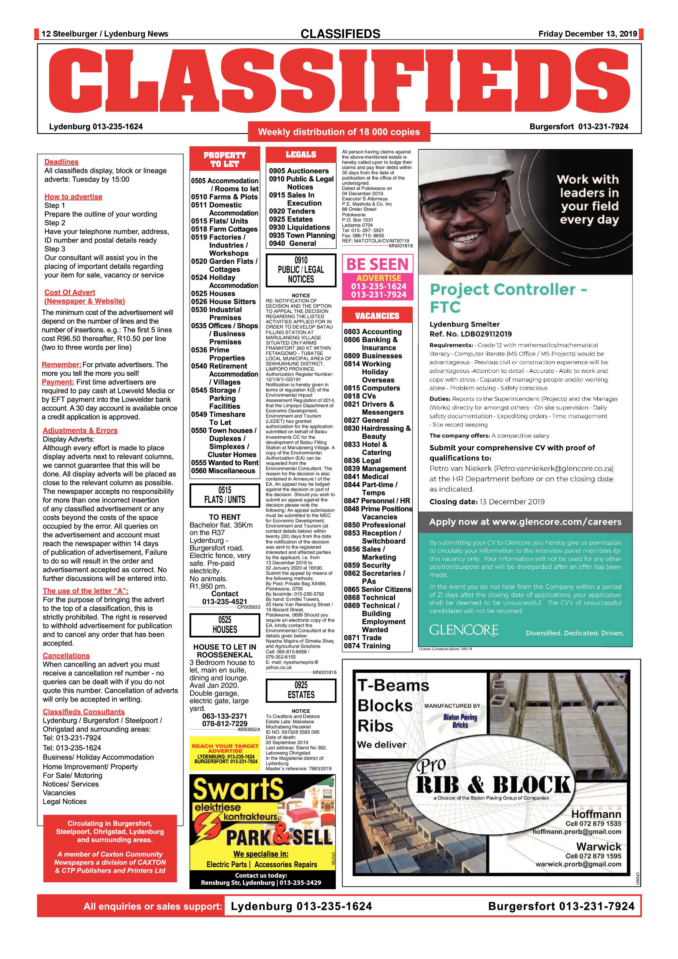 Steelburger News 13 December 2019 page 12