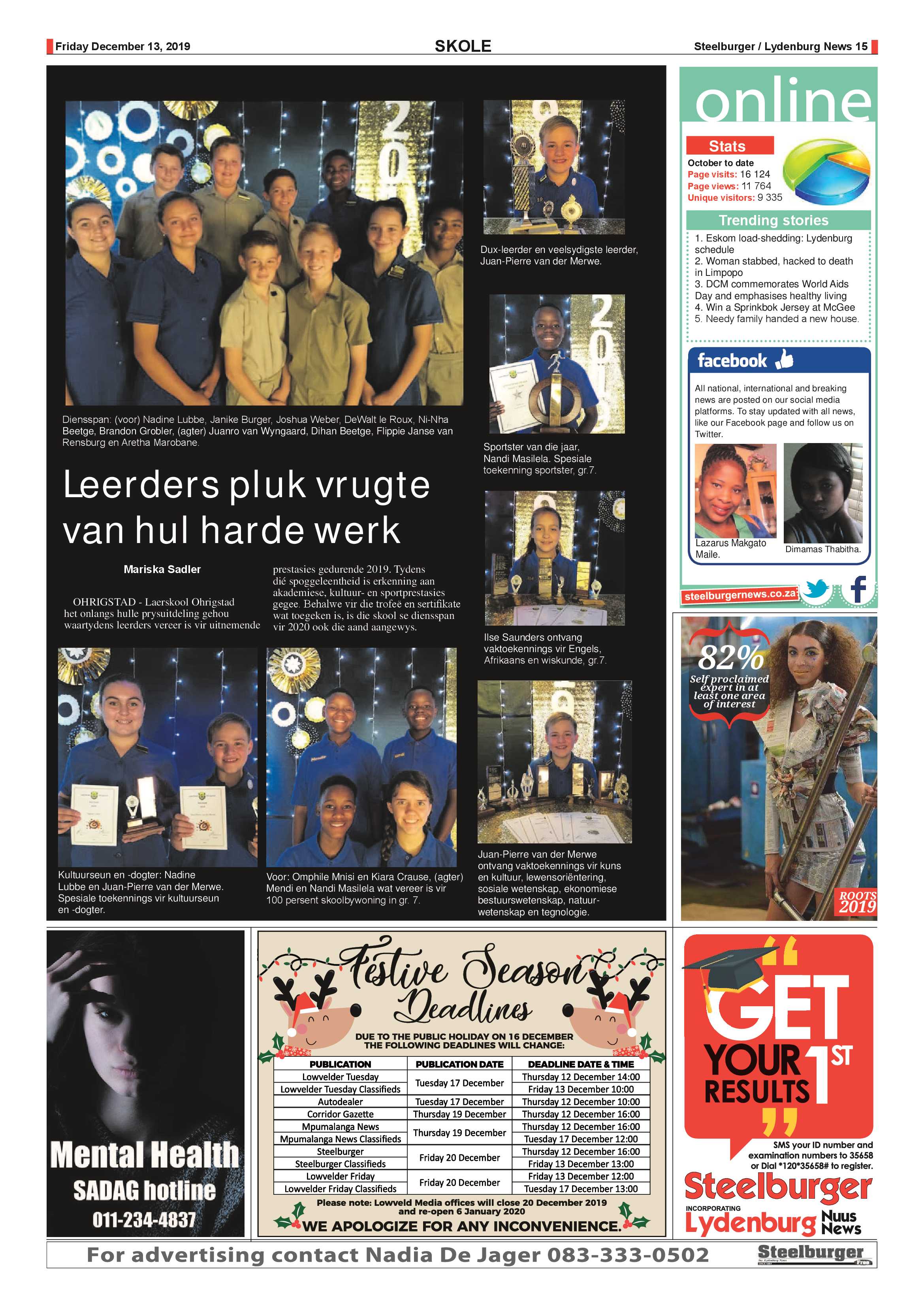Steelburger News 13 December 2019 page 15