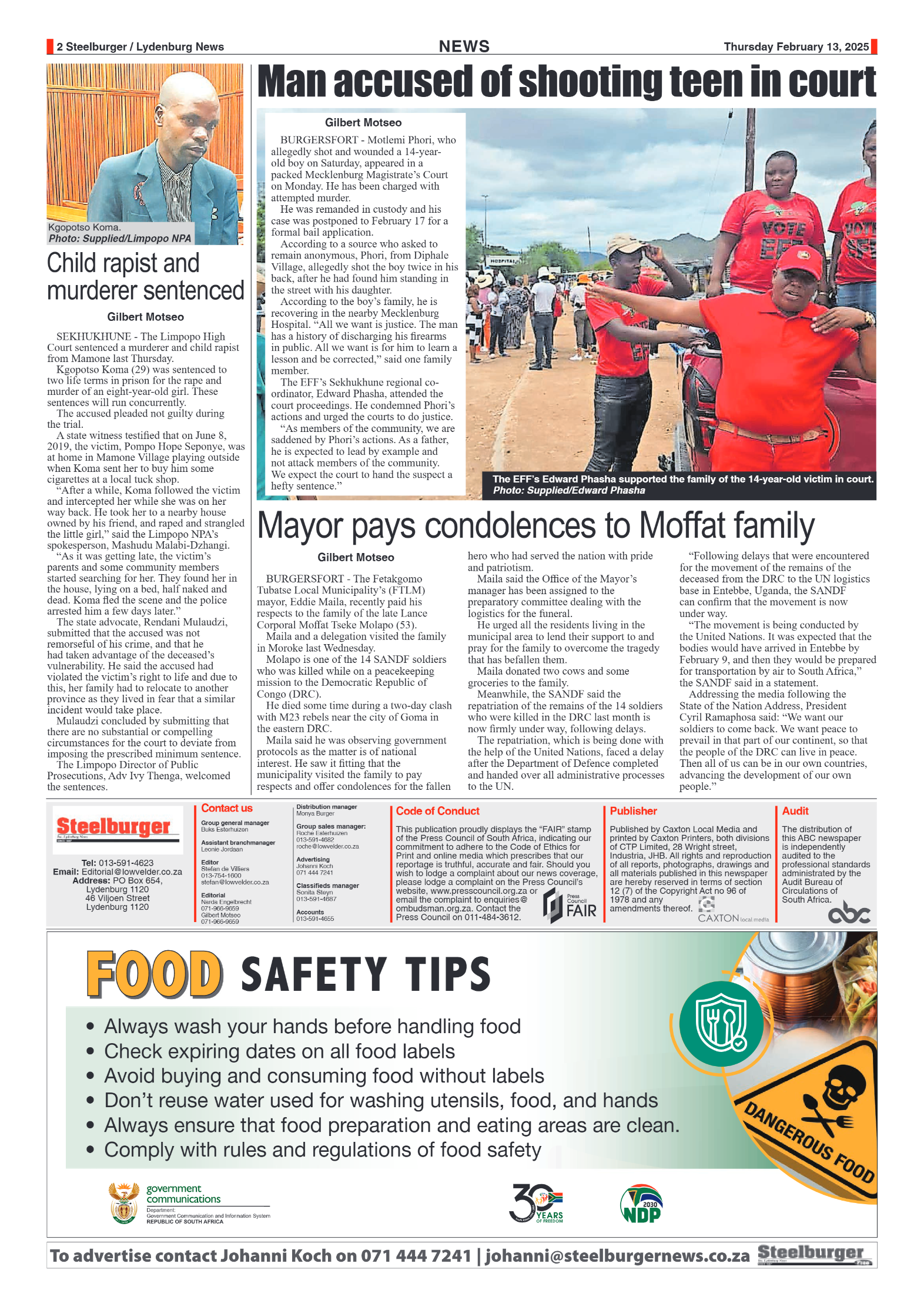 Steelburger News 12 February 2025 page 2