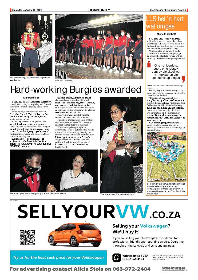 Steelburger News 13 January 2022 page 5