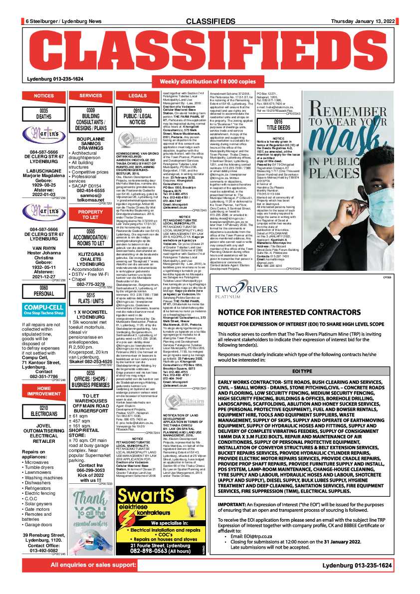 Steelburger News 13 January 2022 page 6