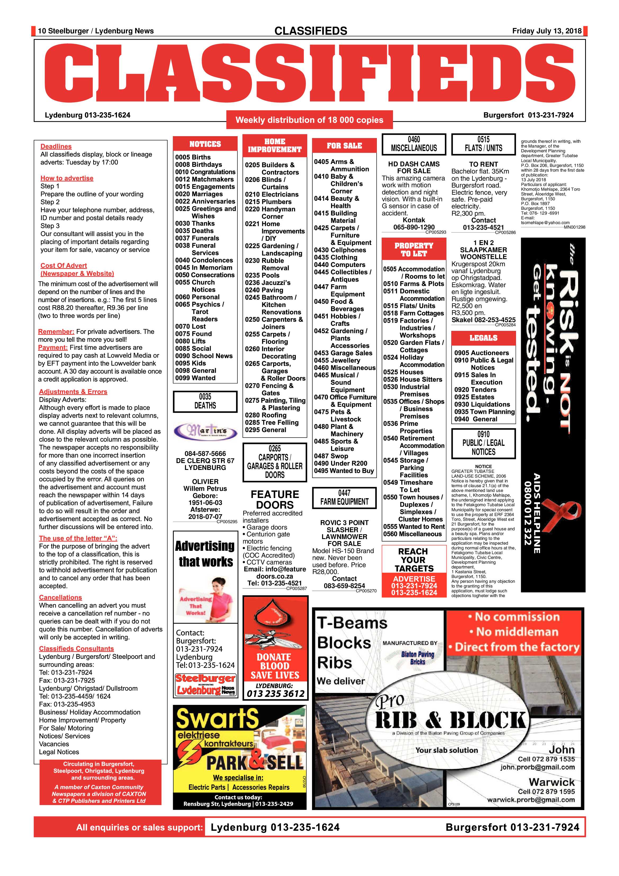 Steelburger News 13 July 2018 page 10