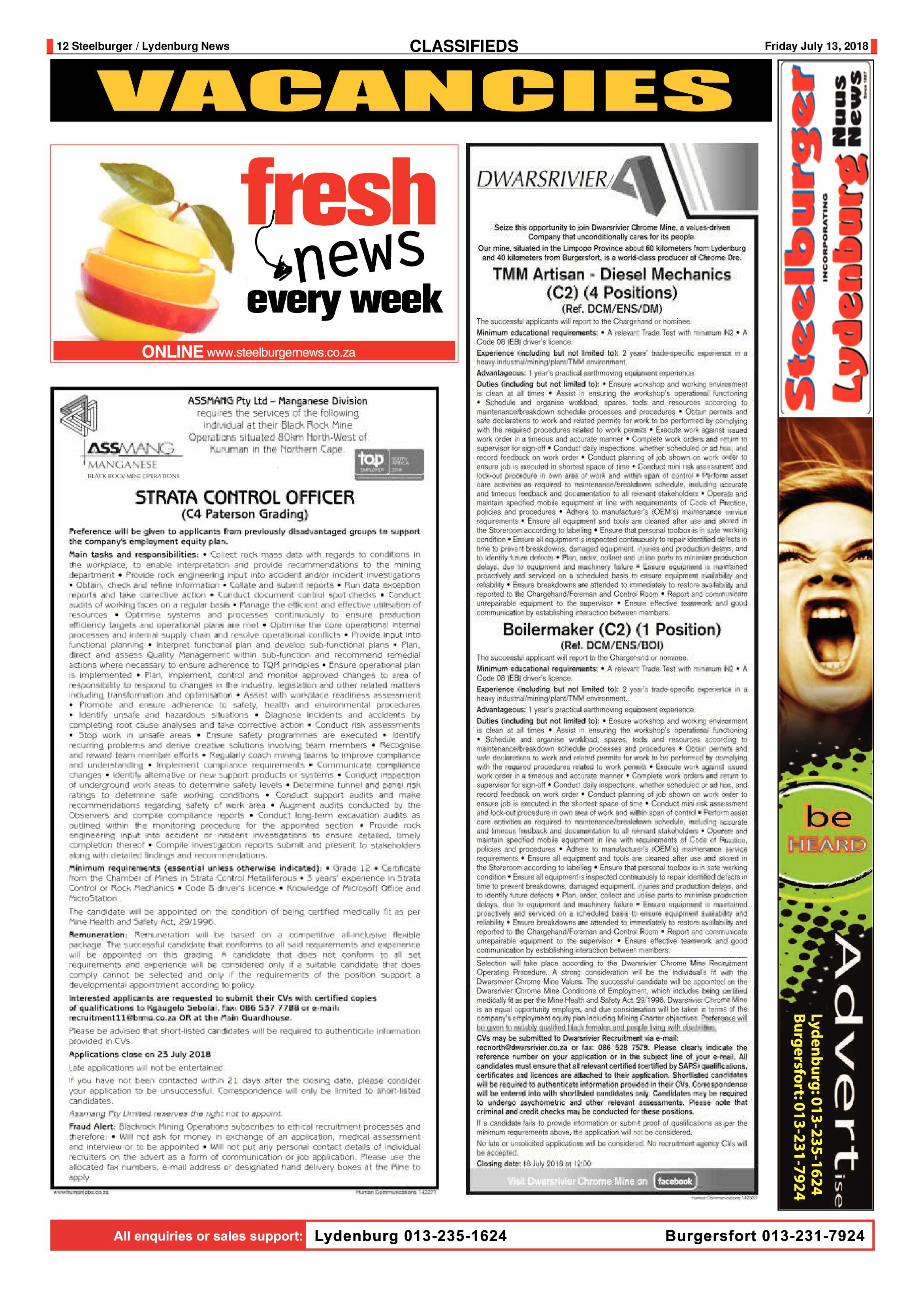 Steelburger News 13 July 2018 page 12