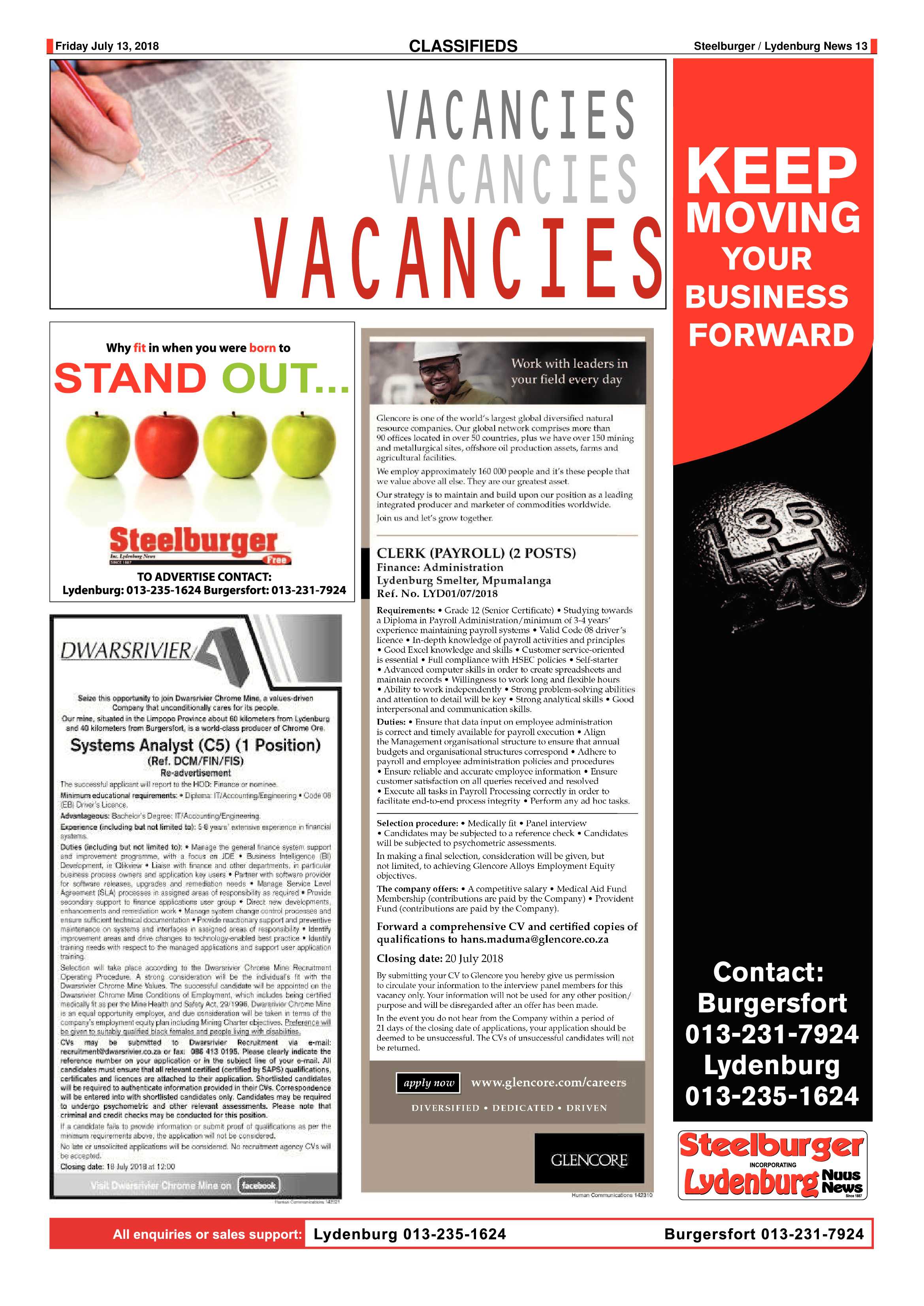 Steelburger News 13 July 2018 page 13