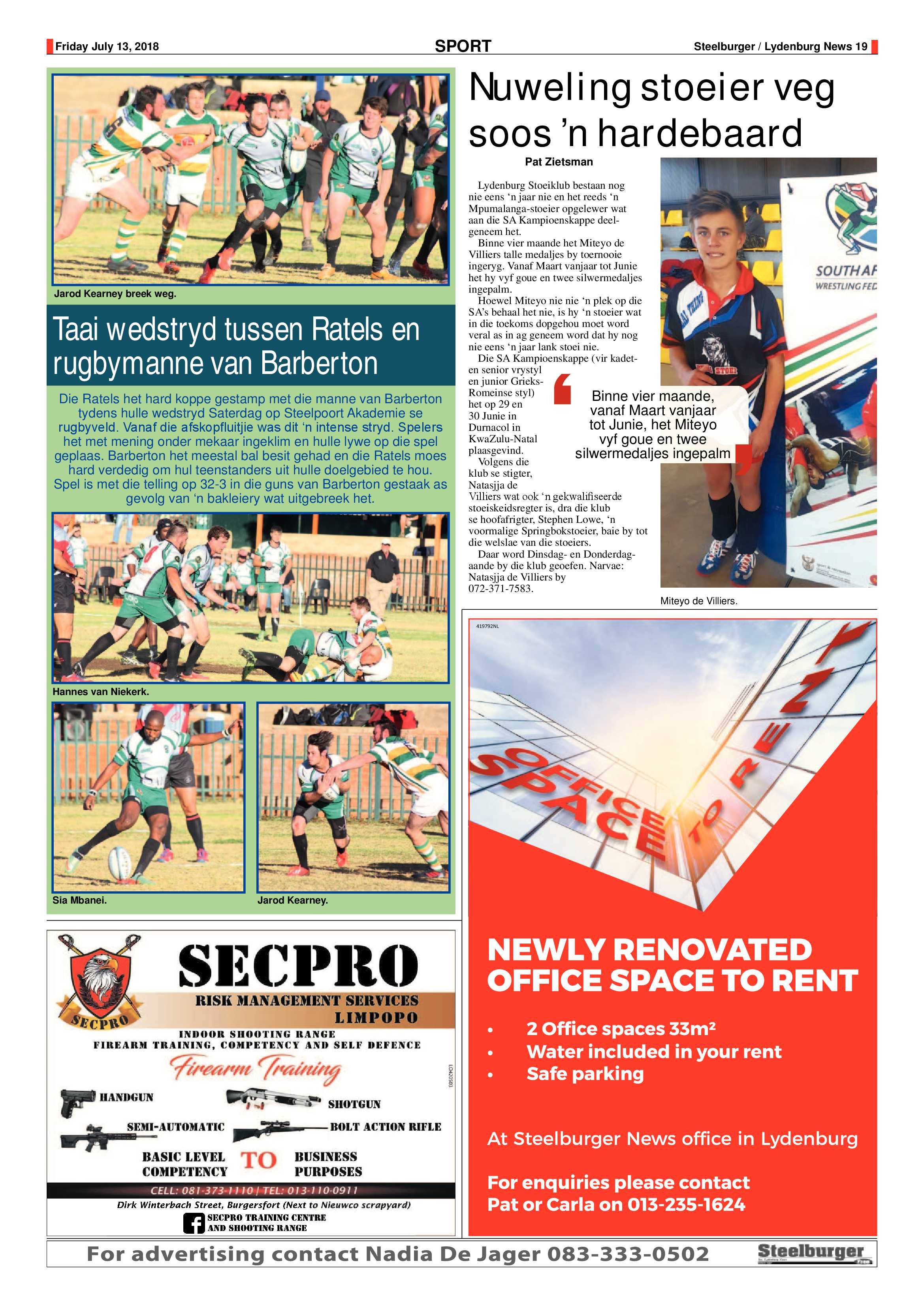 Steelburger News 13 July 2018 page 19