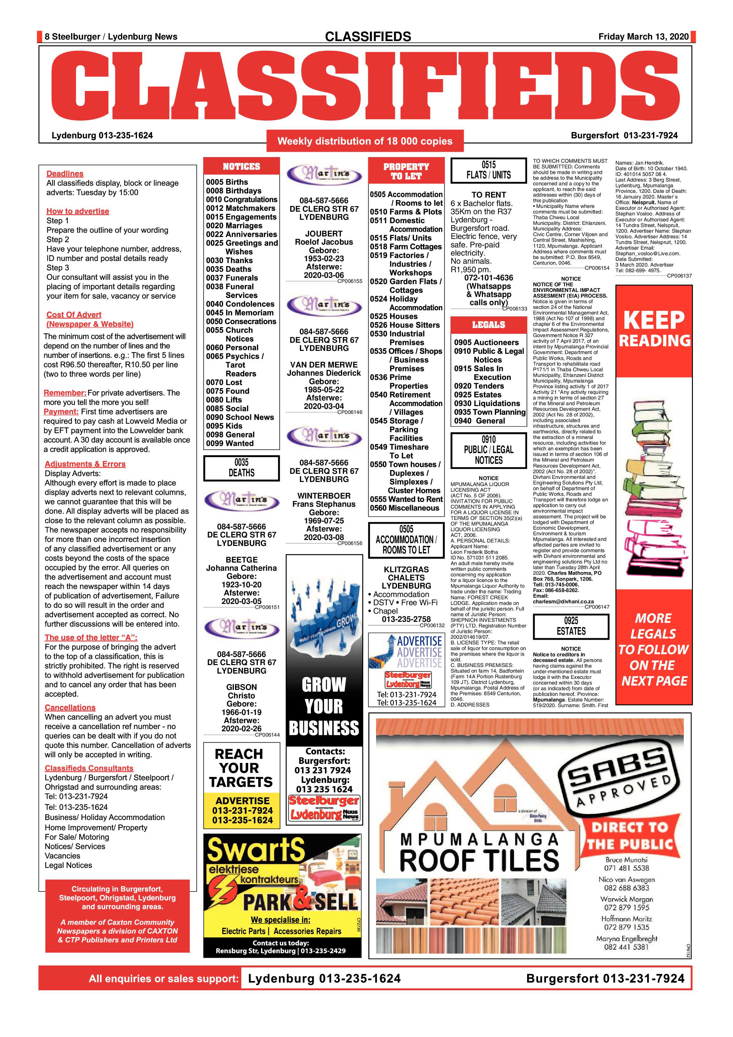 Steelburger News 13 March 2020 page 8