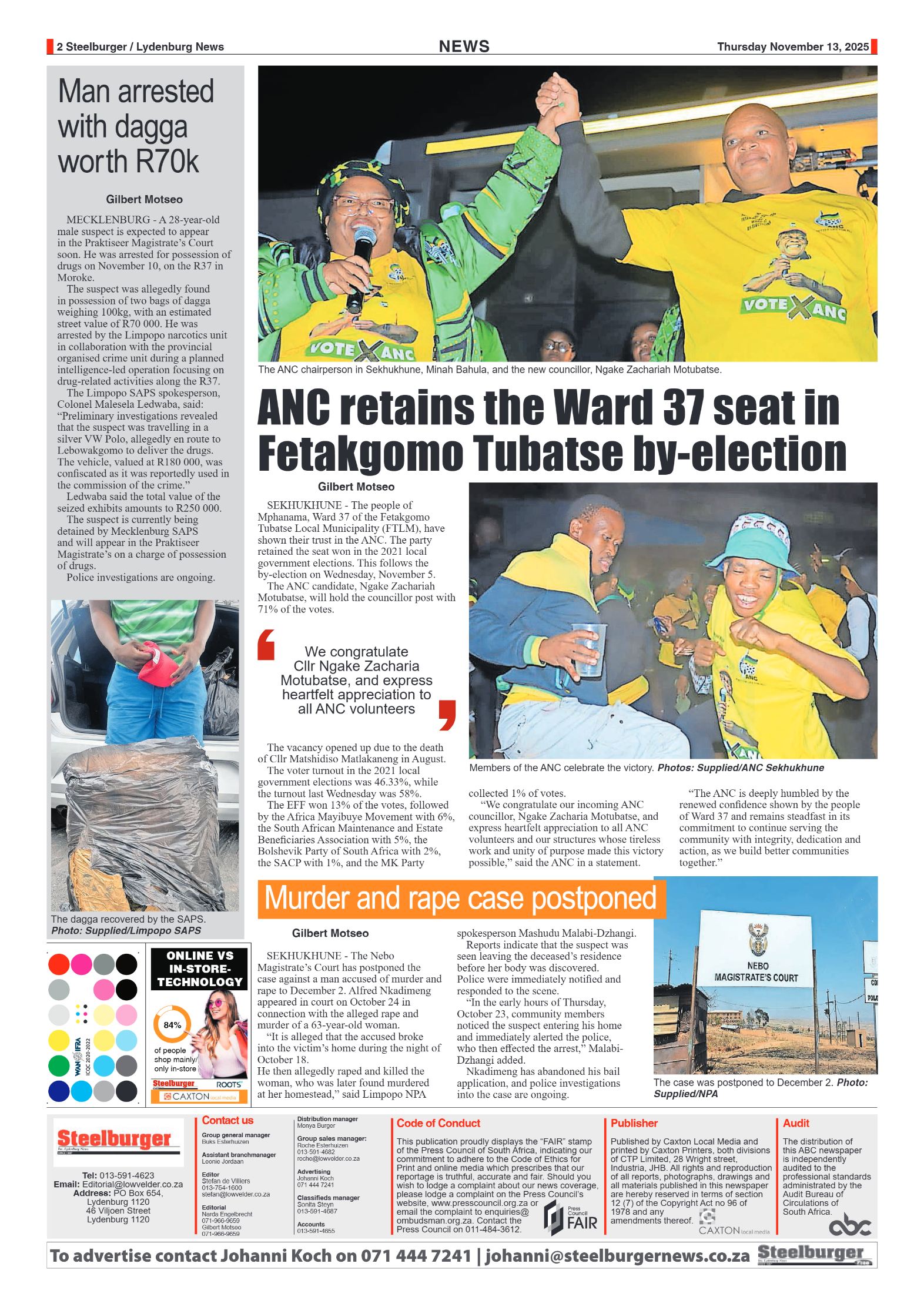 Steelburger News 13 November 2025 page 2