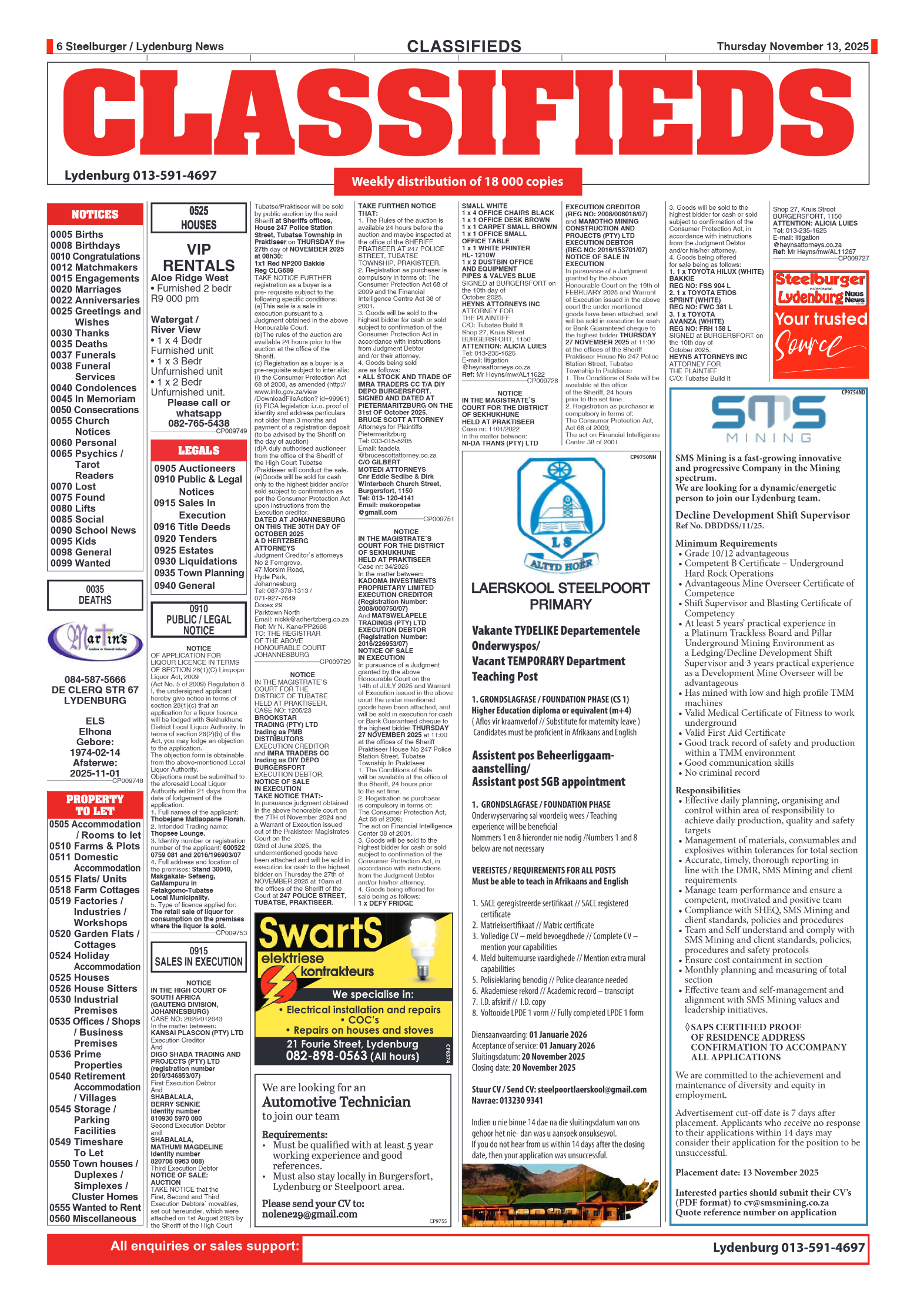 Steelburger News 13 November 2025 page 6