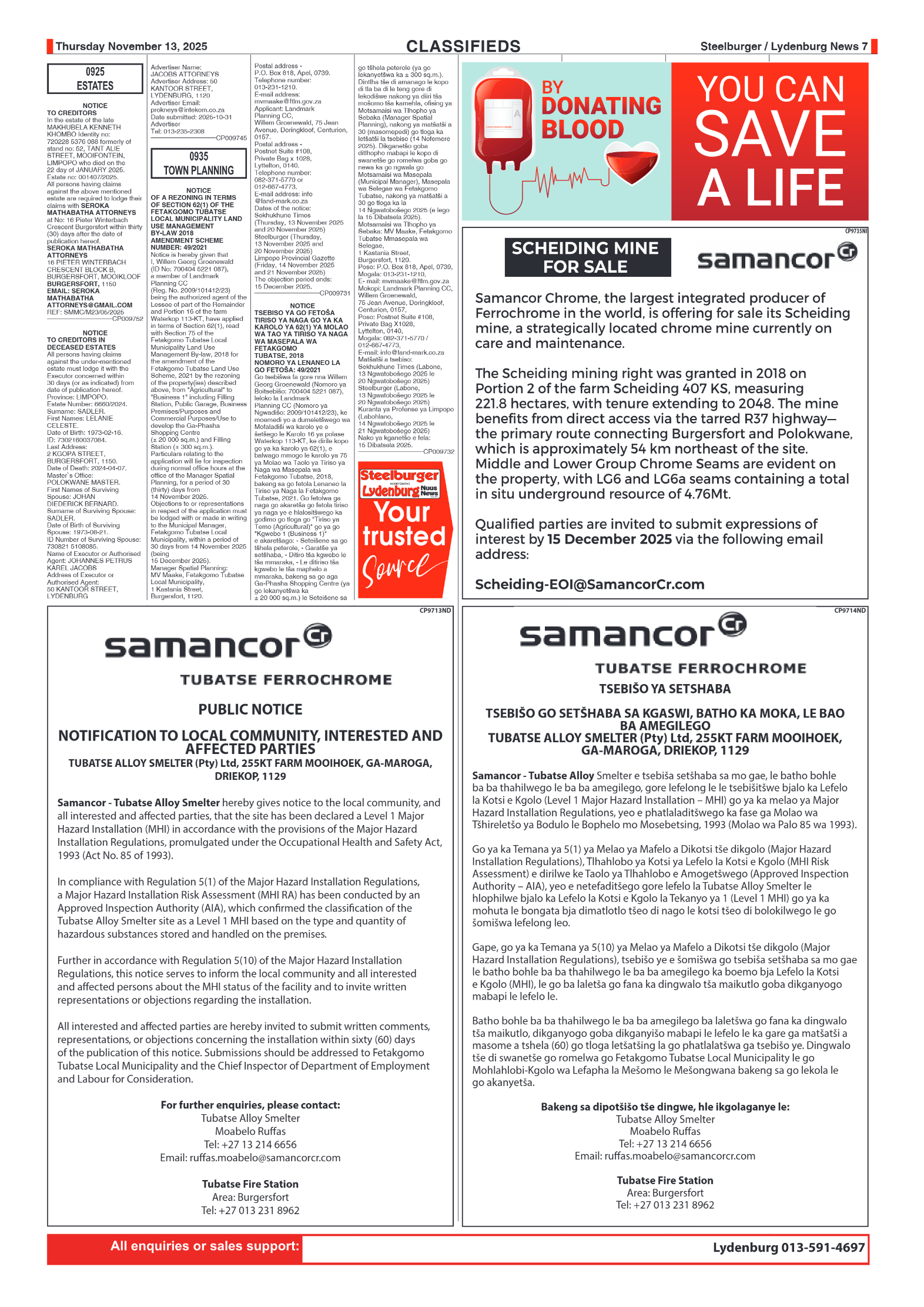 Steelburger News 13 November 2025 page 7