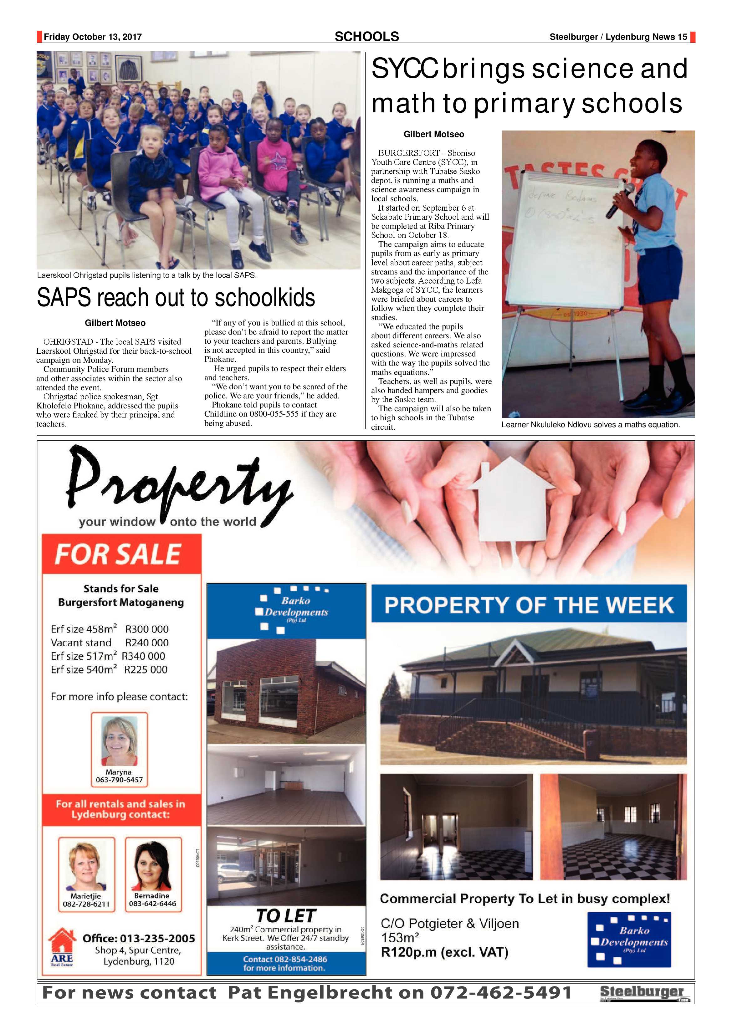 Steelburger News 13 October 2017 page 15