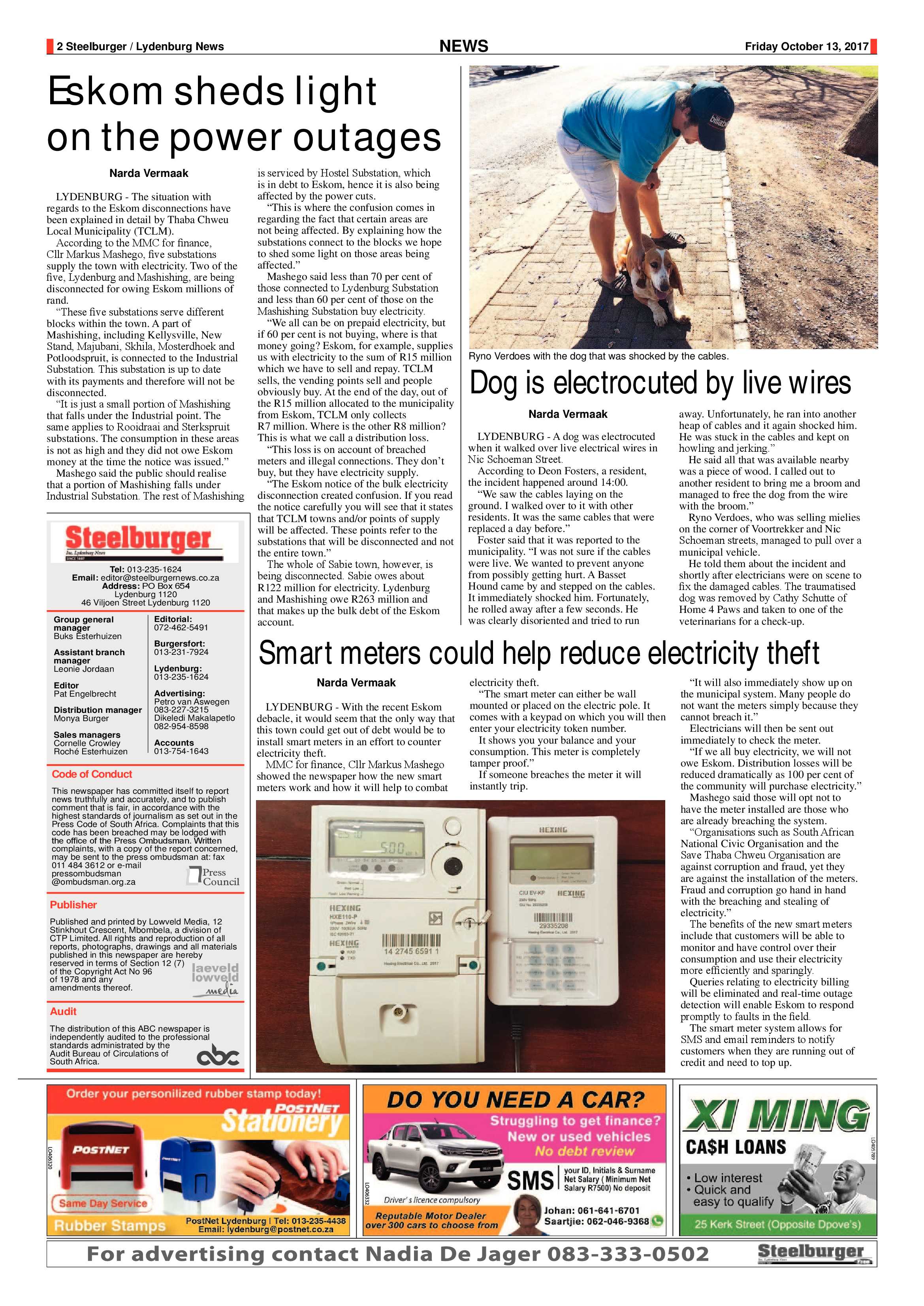 Steelburger News 13 October 2017 page 2