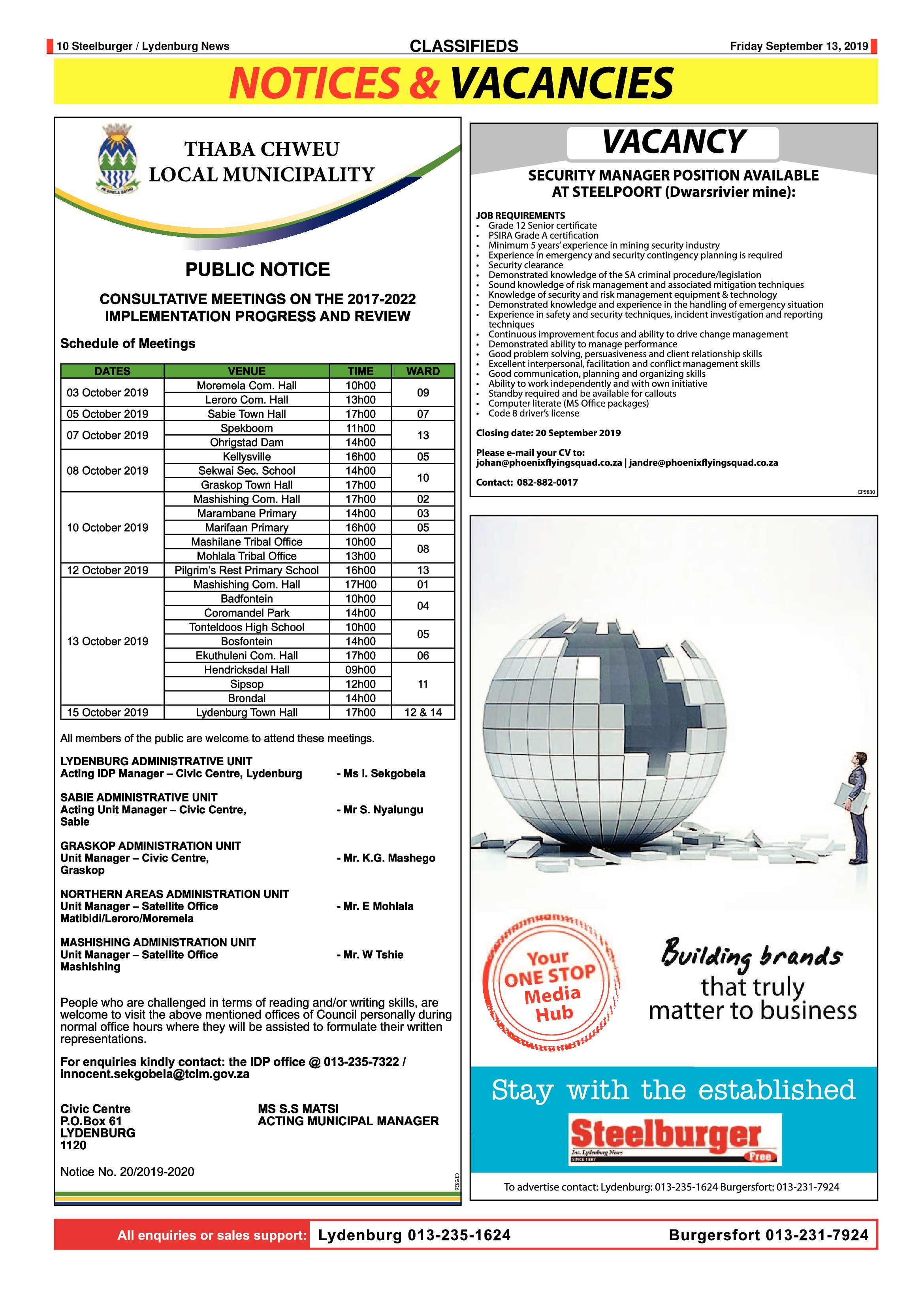 Steelburger News 13 September 2019 page 10