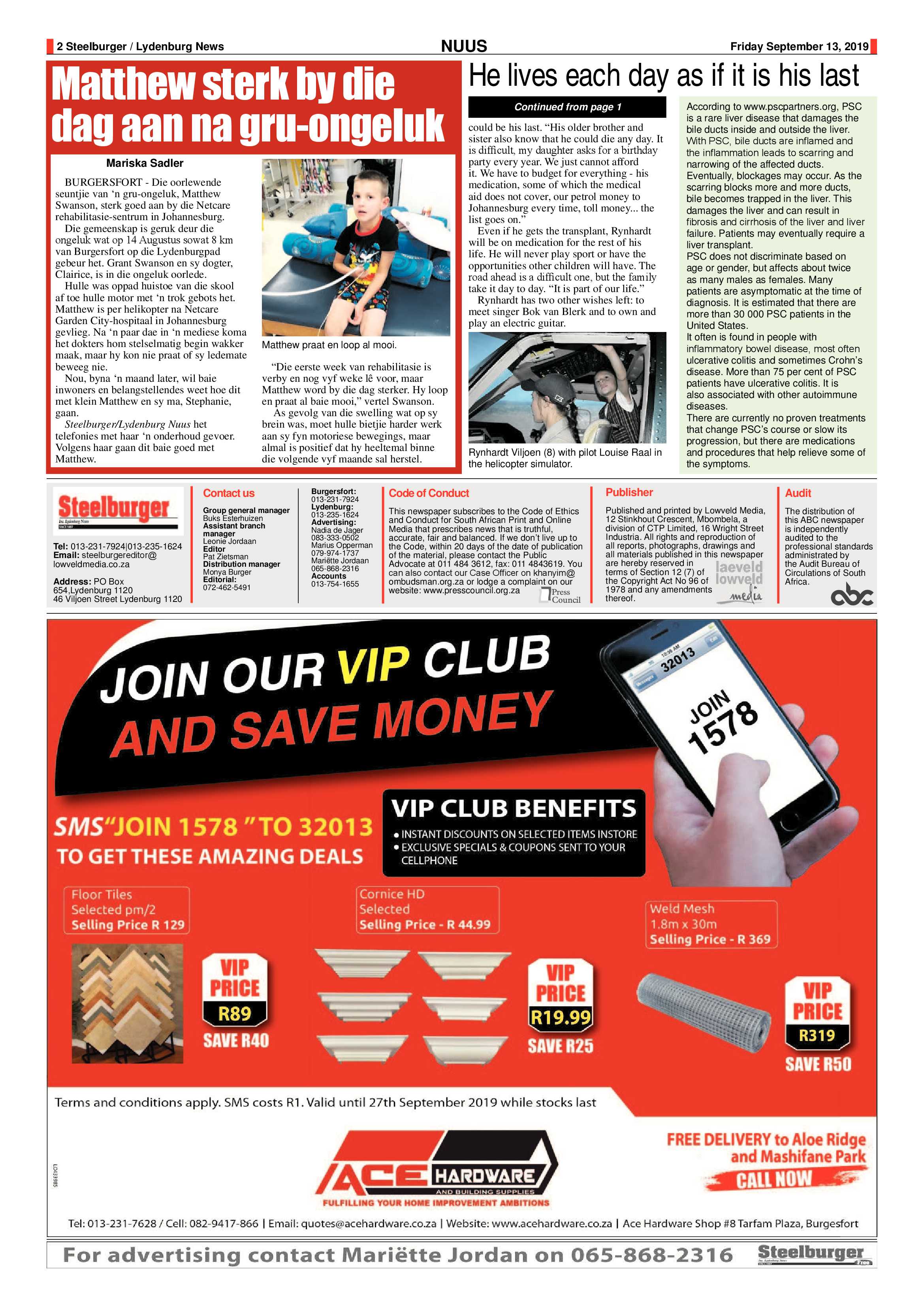 Steelburger News 13 September 2019 page 2