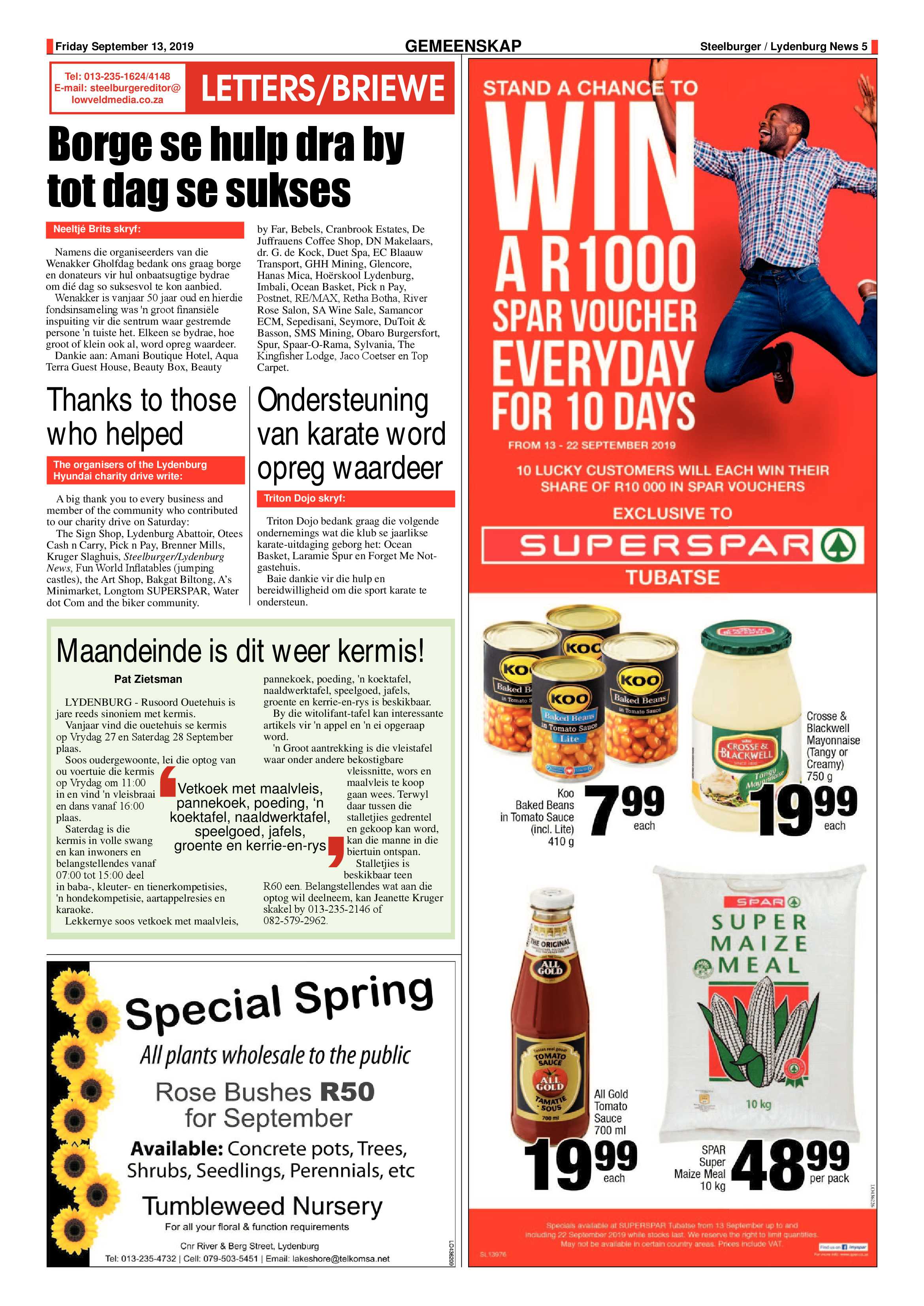Steelburger News 13 September 2019 page 5