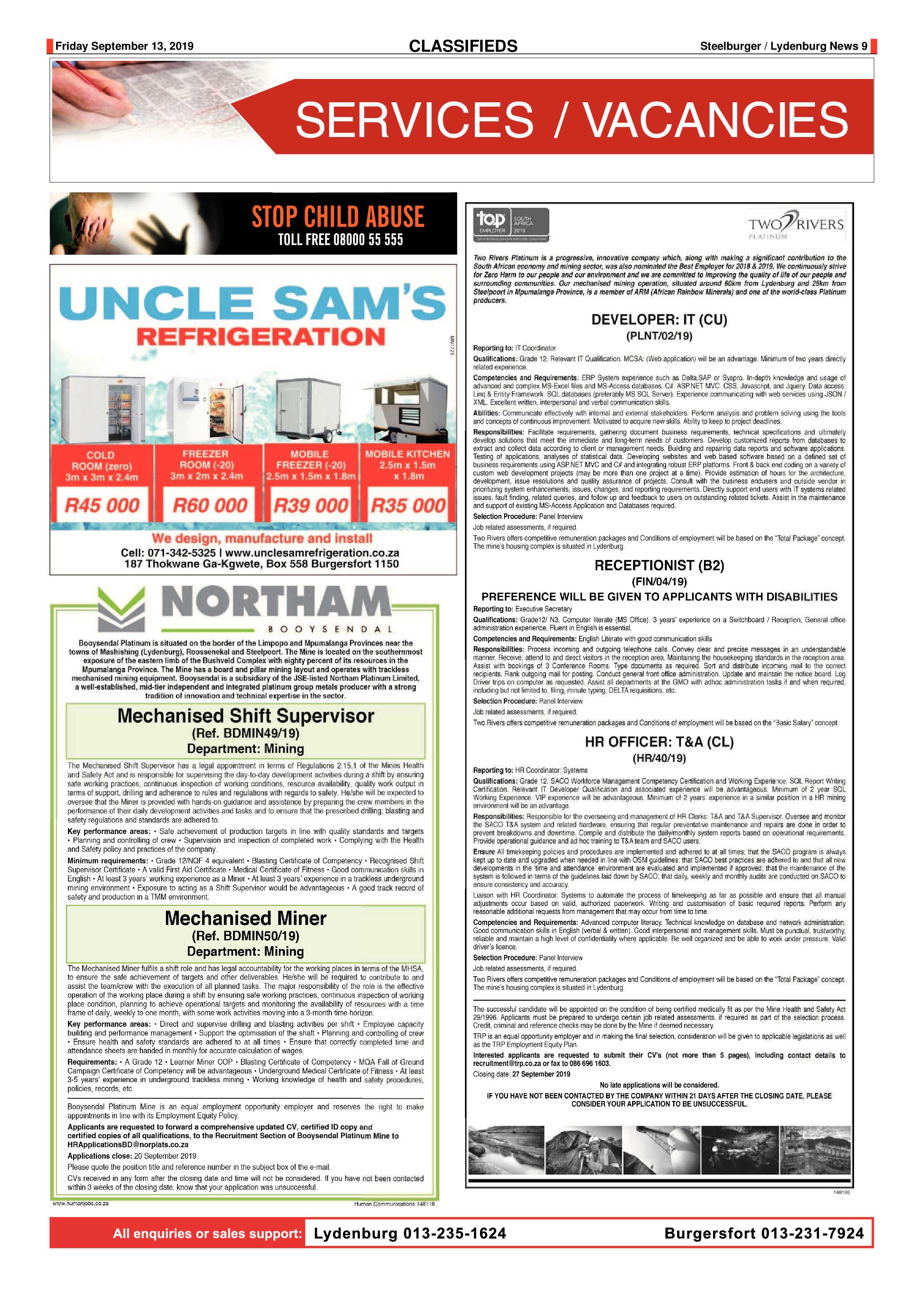 Steelburger News 13 September 2019 page 9