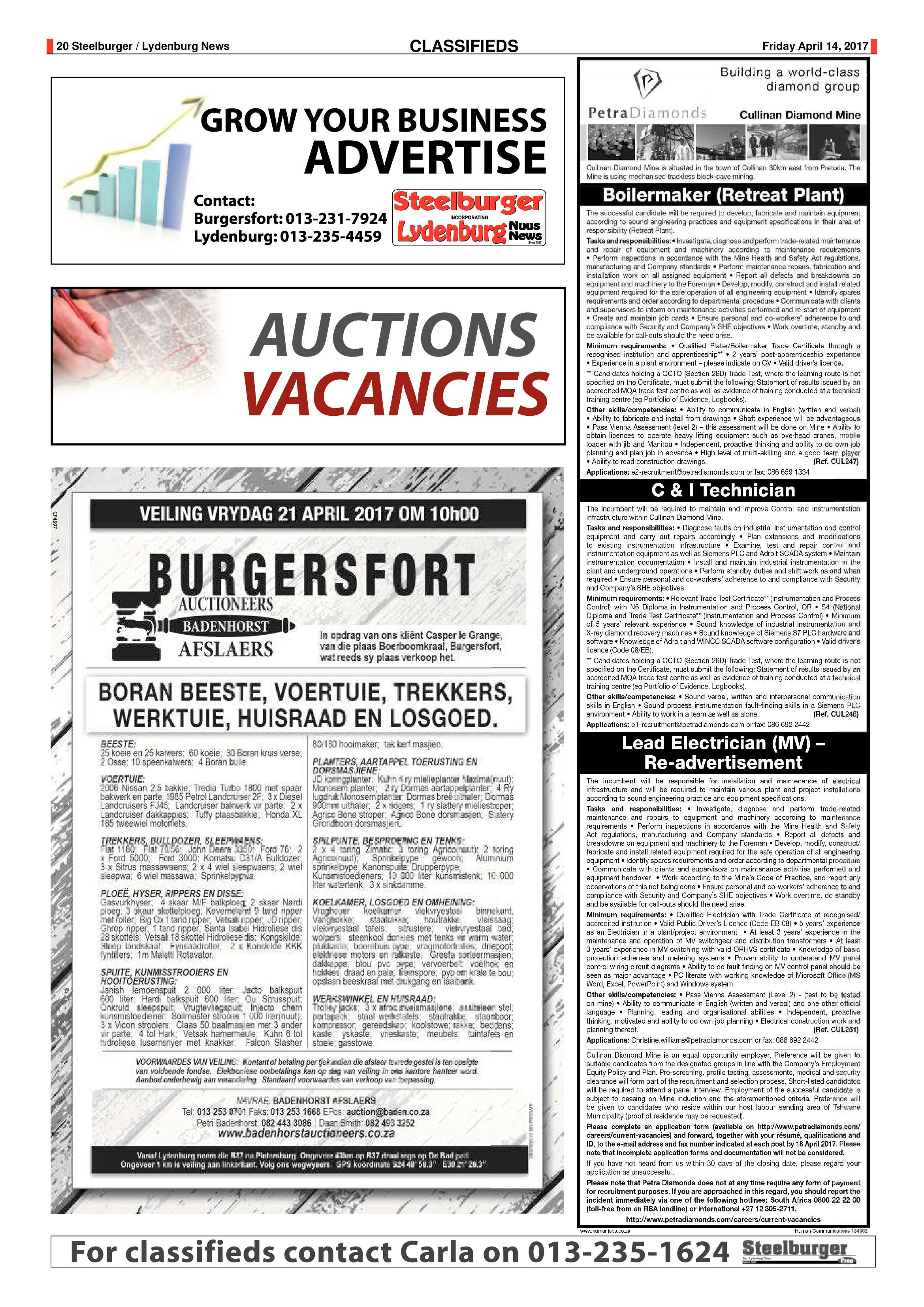 Steelburger News 14 April 2017 page 20
