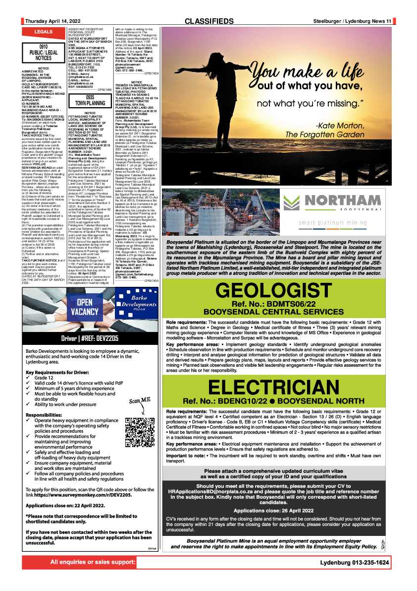 Steelburger News 14 April 2022 page 11