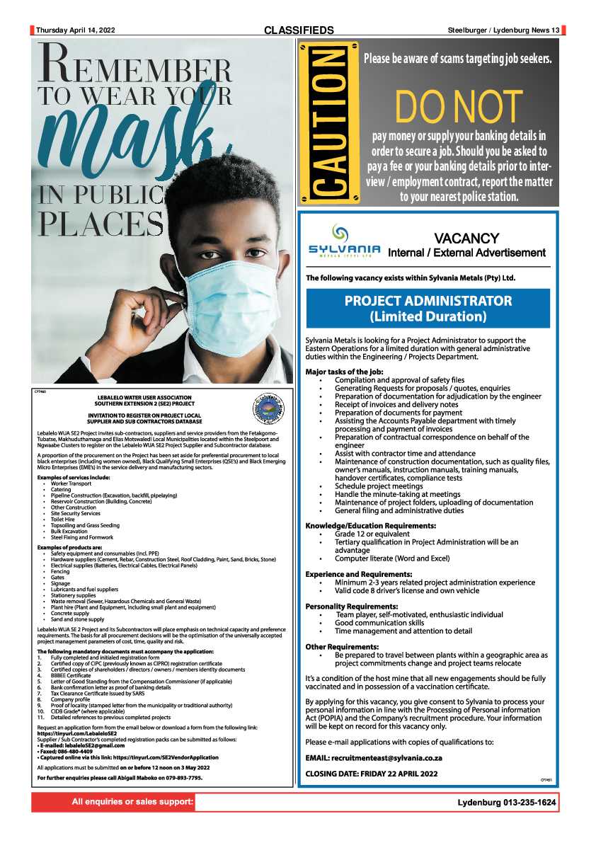 Steelburger News 14 April 2022 page 13