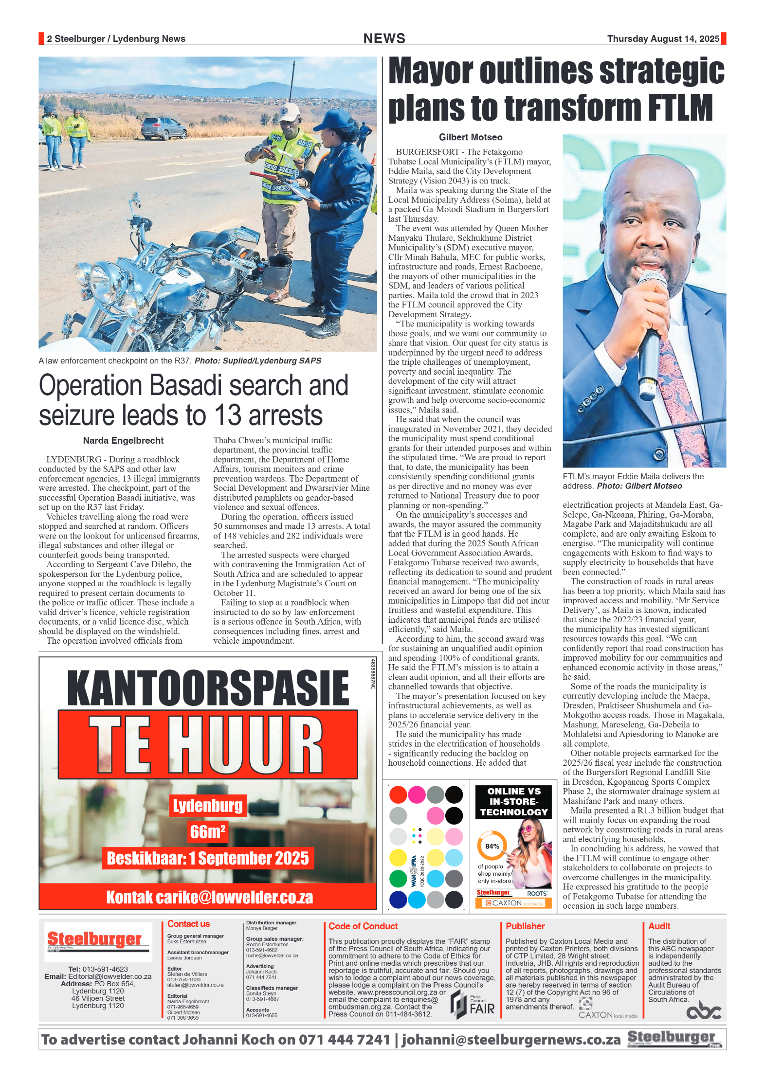 Steelburger News 14 August 2025 page 2