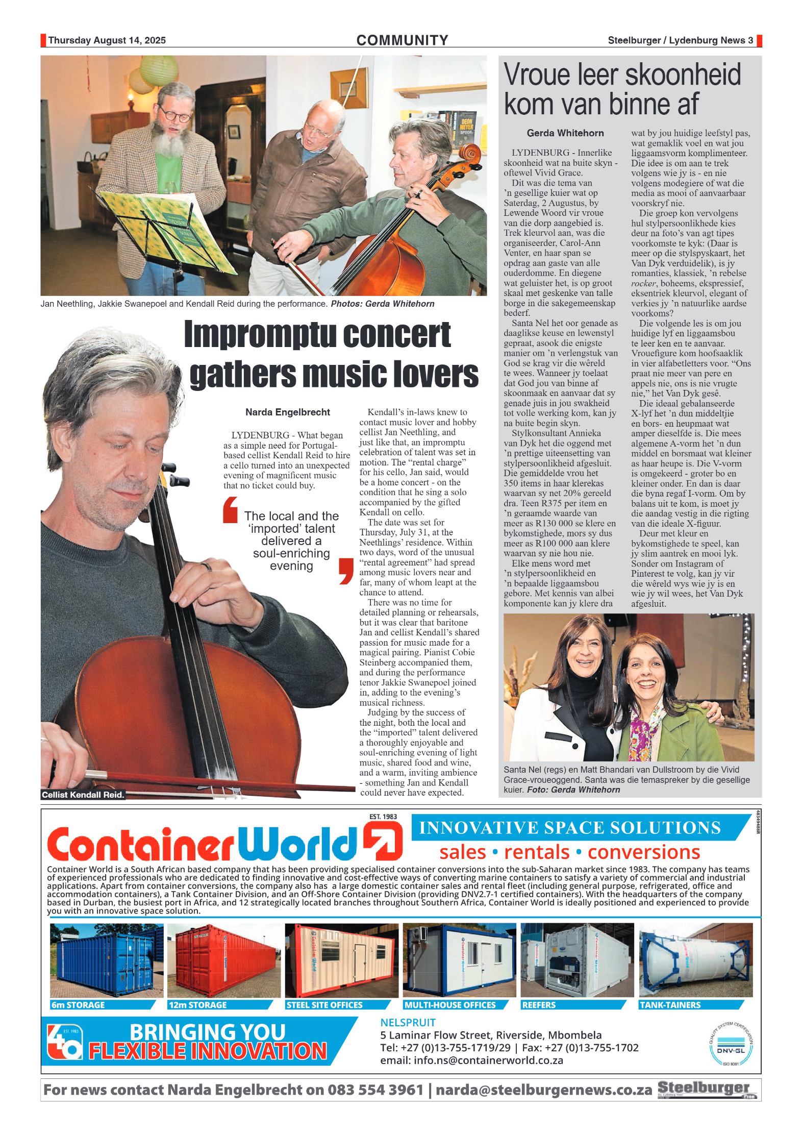 Steelburger News 14 August 2025 page 3