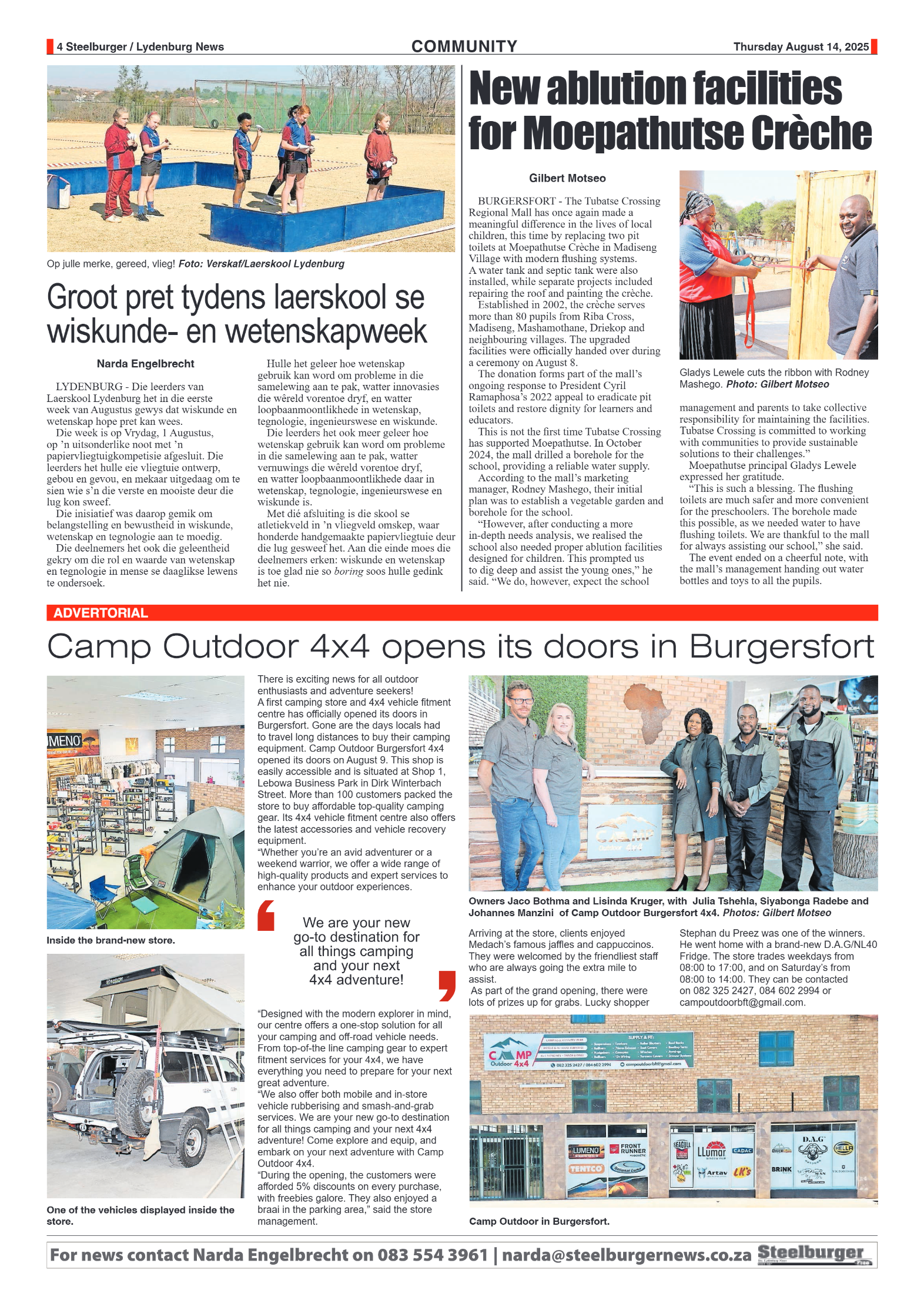 Steelburger News 14 August 2025 page 4