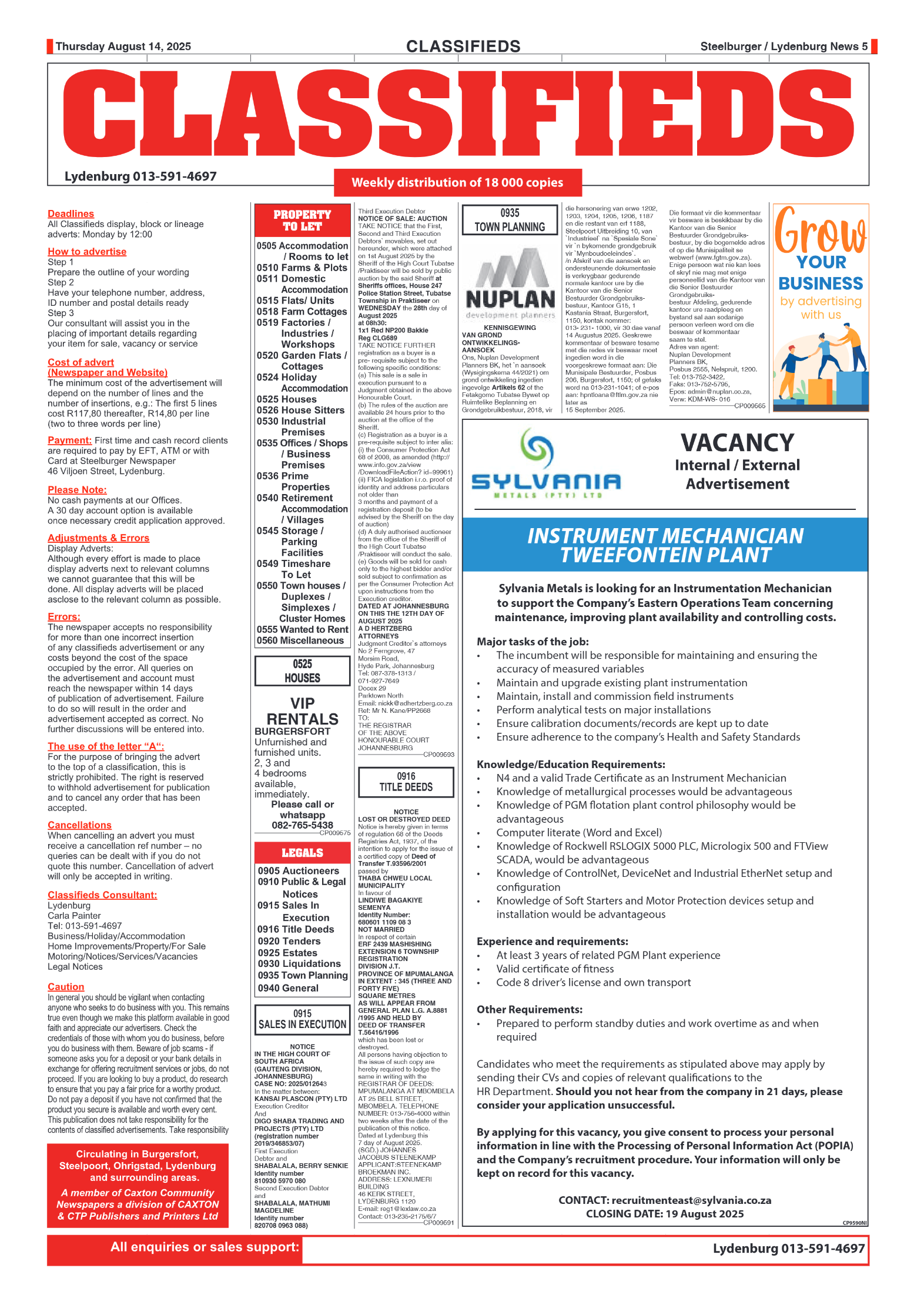 Steelburger News 14 August 2025 page 5