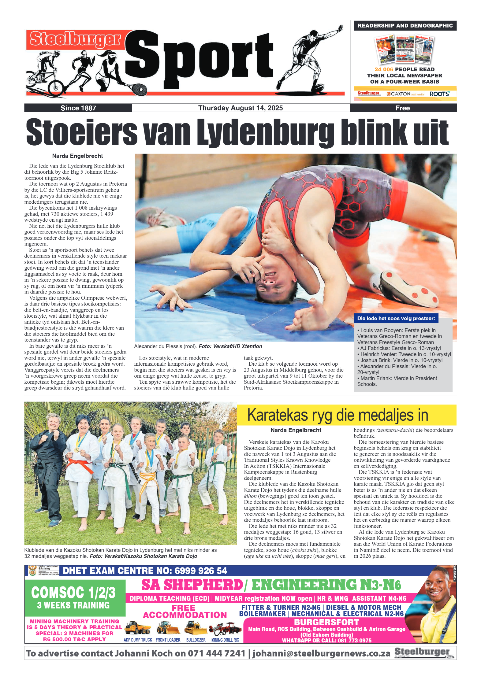 Steelburger News 14 August 2025 page 8