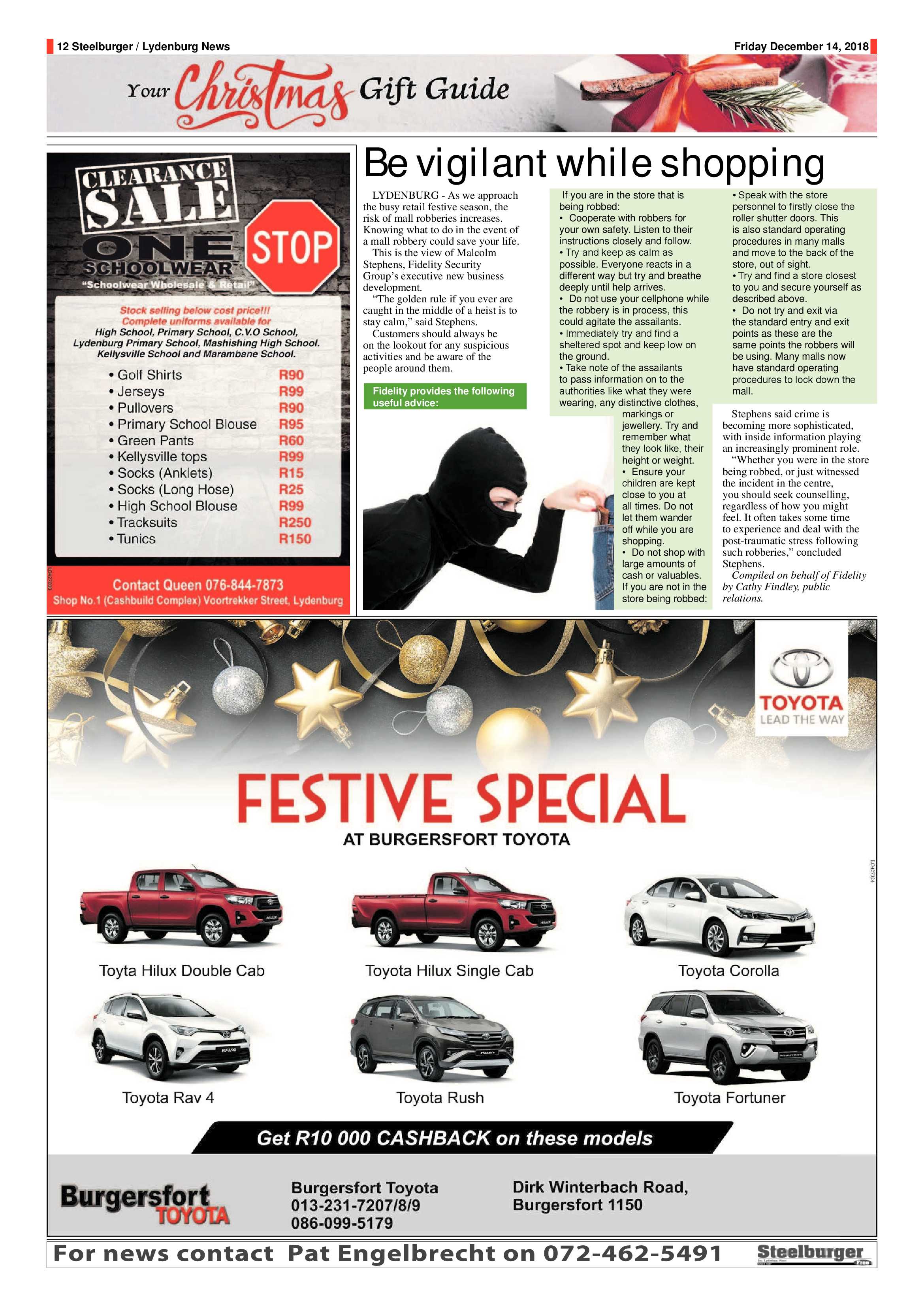Steelburger News 14 December 2018 page 11