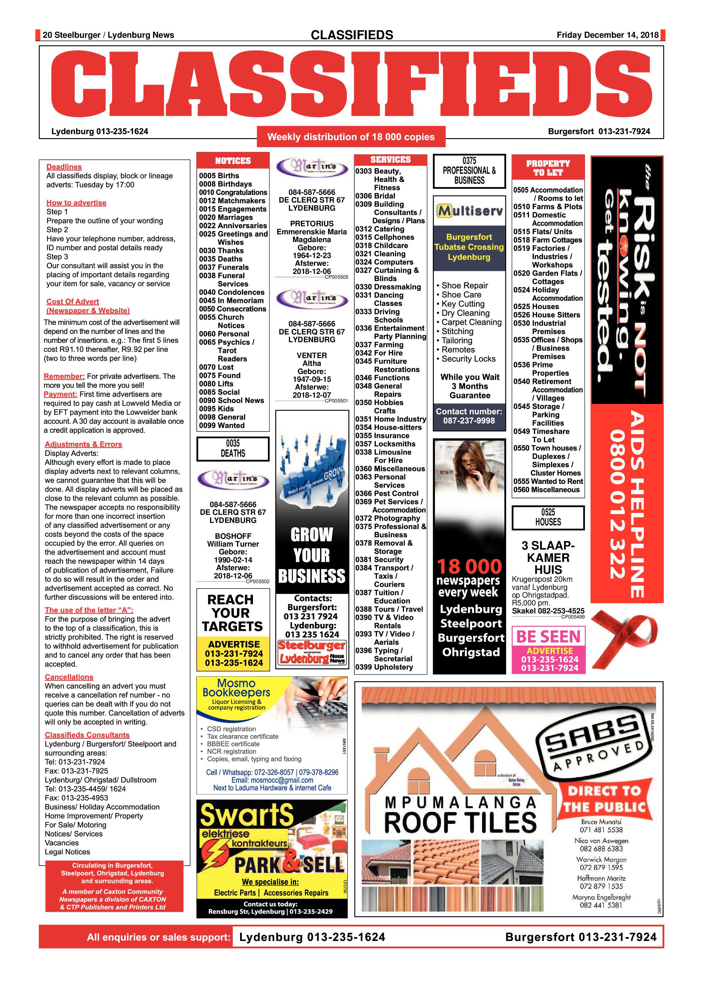 Steelburger News 14 December 2018 page 18