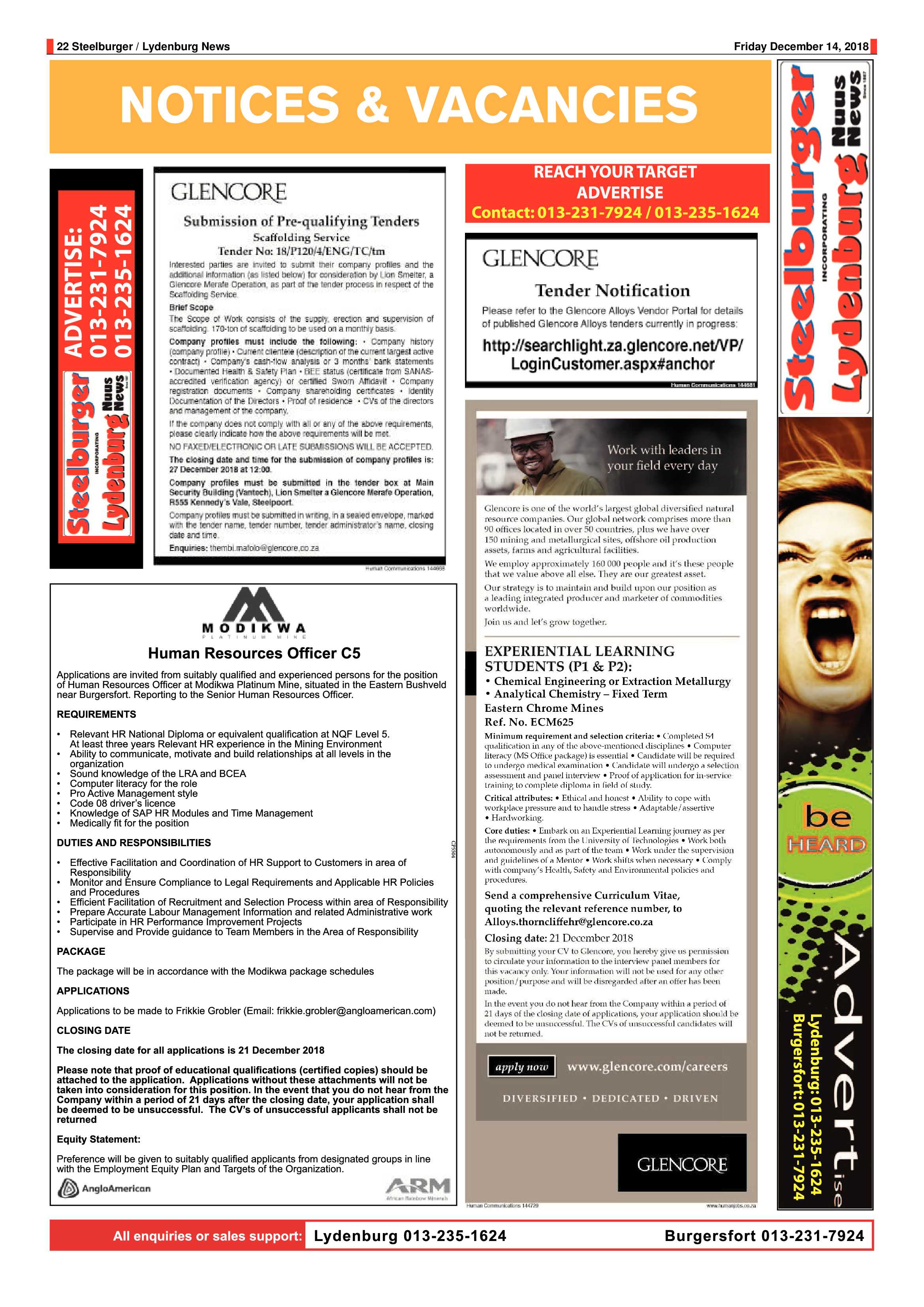 Steelburger News 14 December 2018 page 20