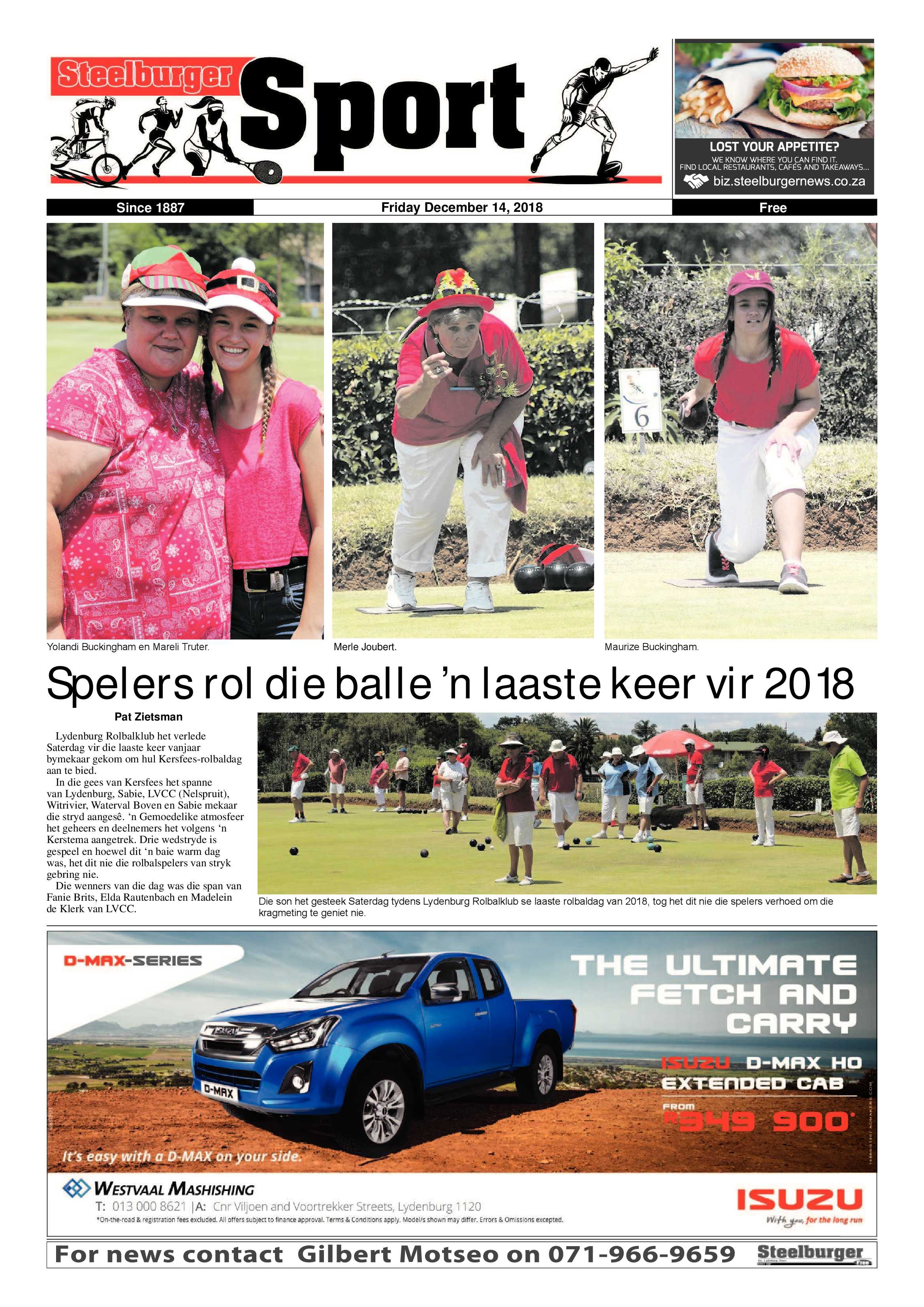 Steelburger News 14 December 2018 page 22