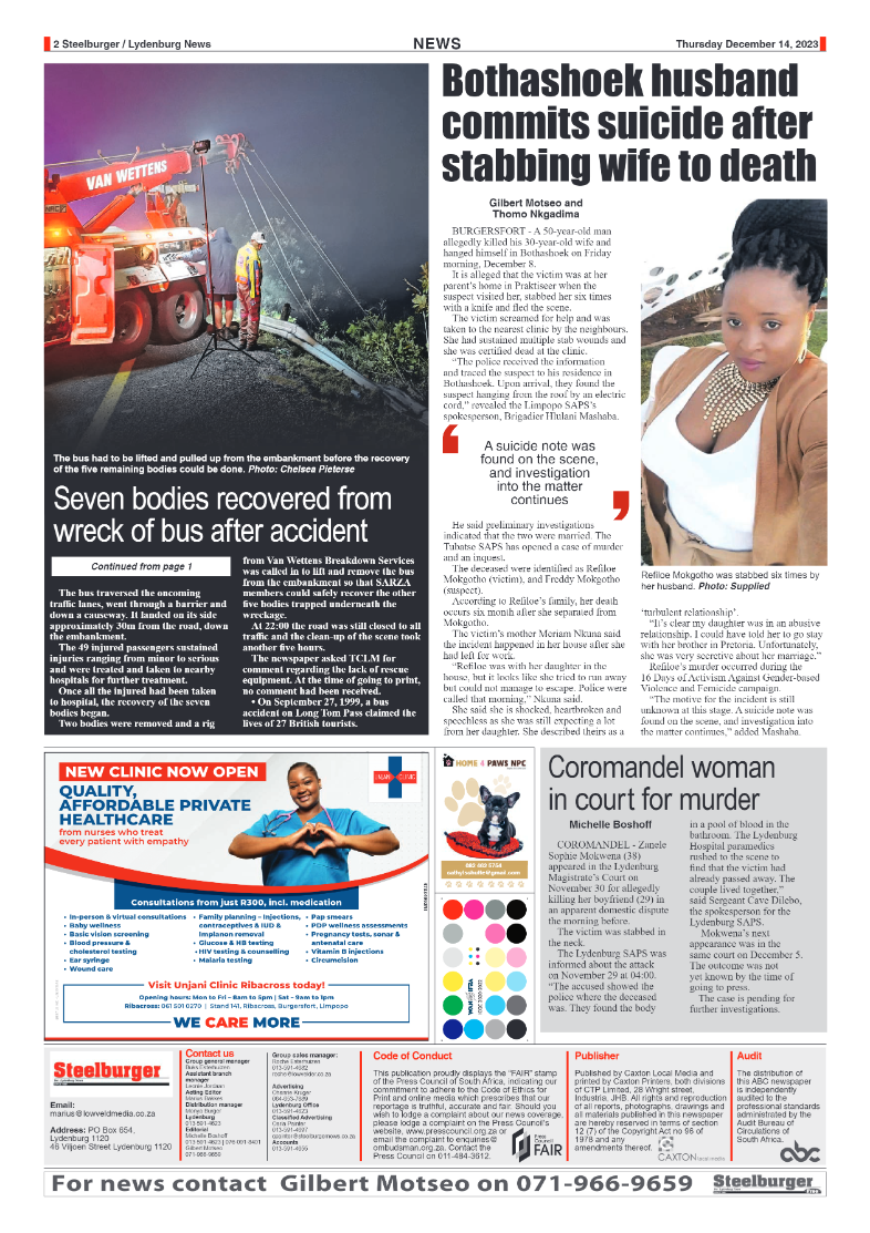 Steelburger news 14 December 2023 page 2