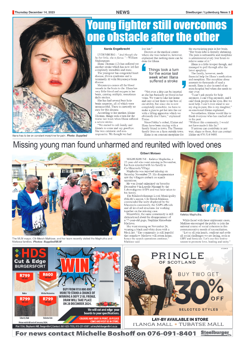 Steelburger news 14 December 2023 page 3